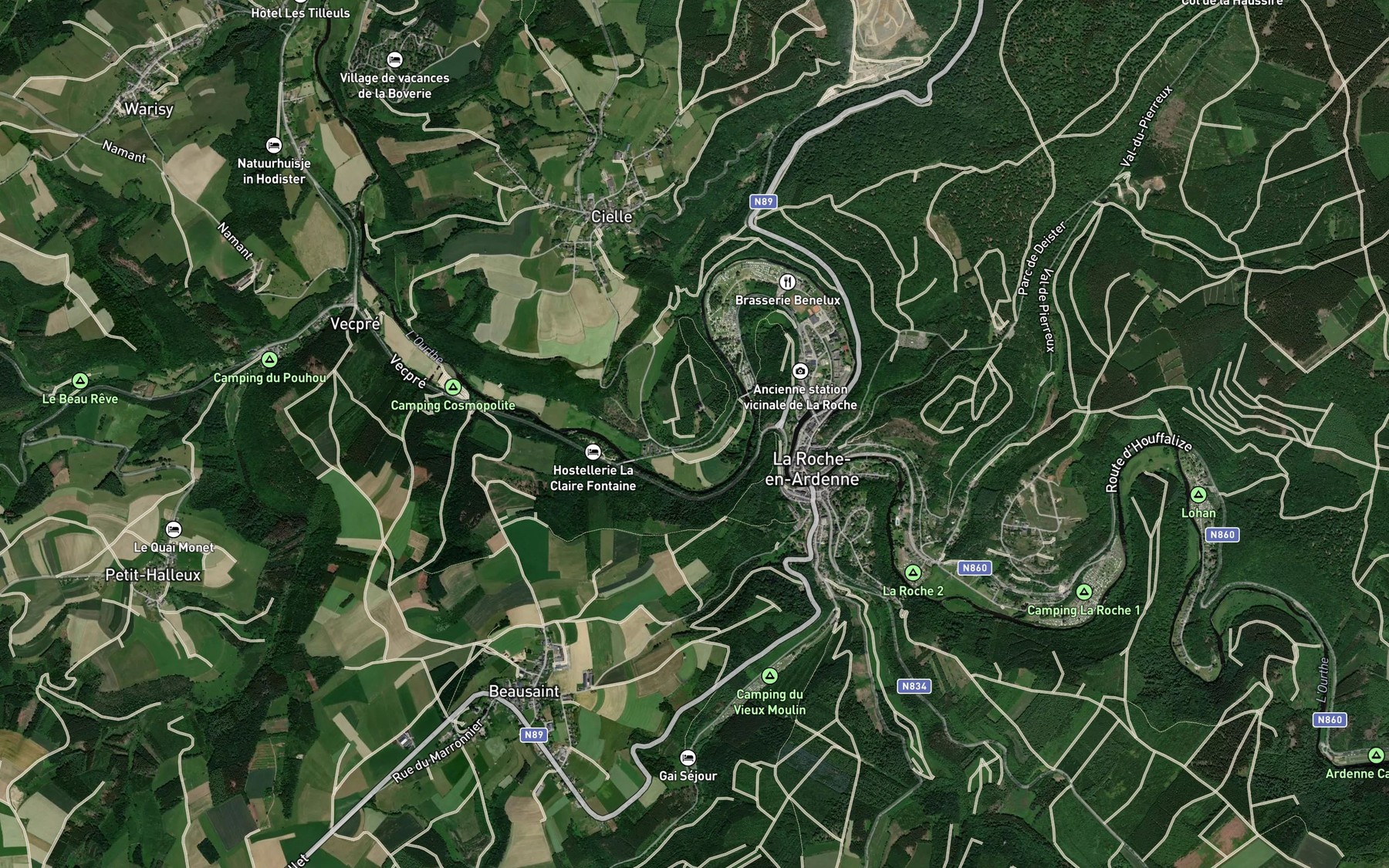 Satellite map of the Bronze