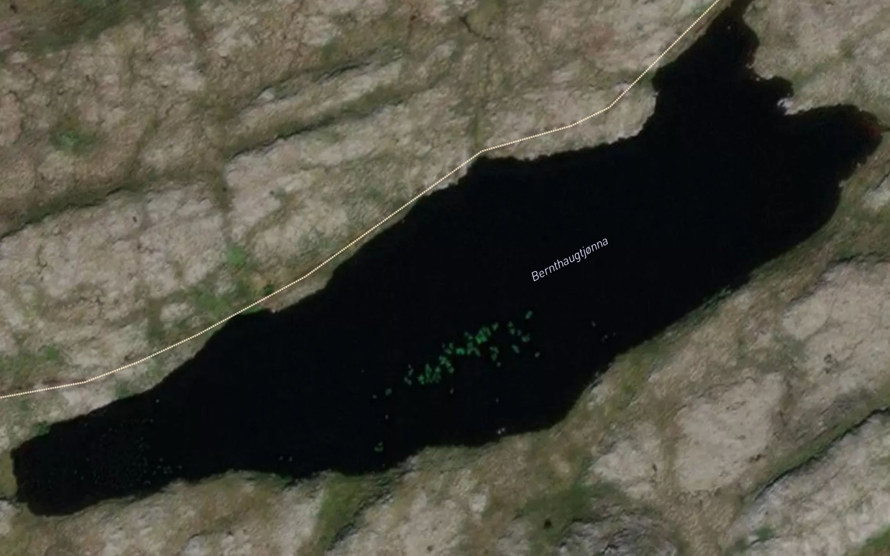 Satellite map of the Berntshaugtjonna
