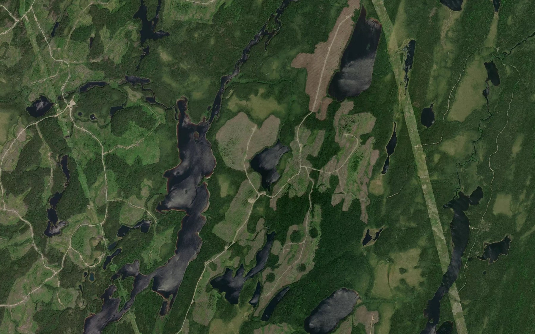Satellite map of the Lac Amikoteite