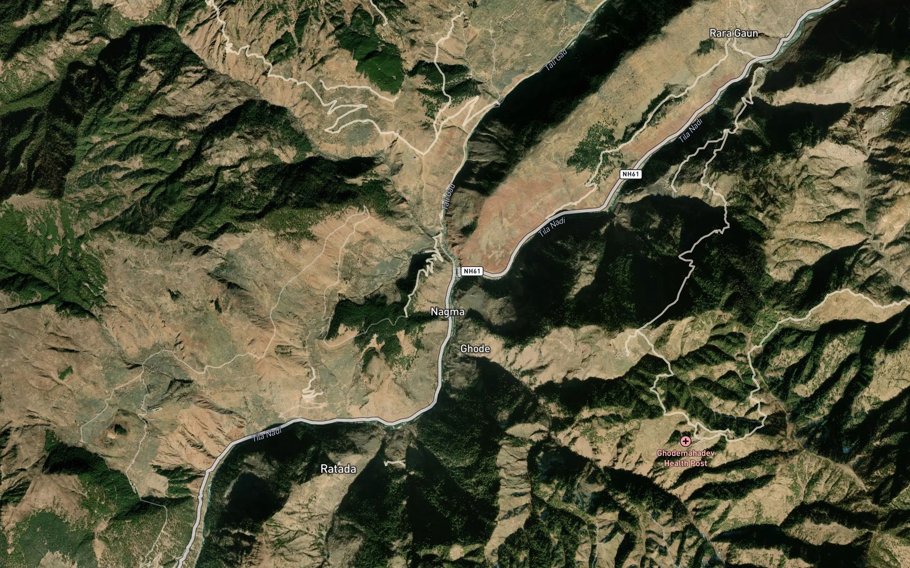 Satellite map of the Hima Nadi