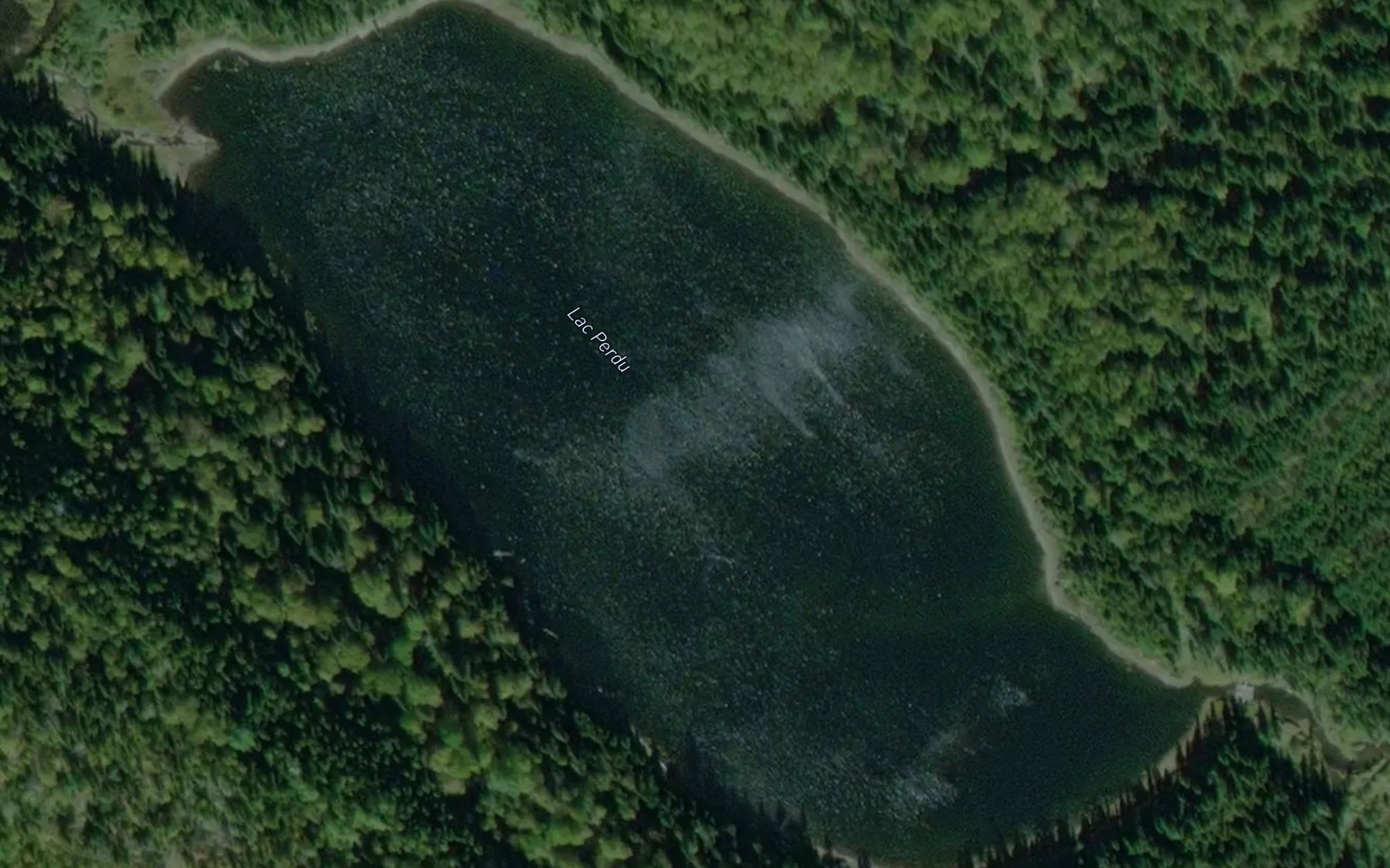 Satellite map of the Lac Perdu