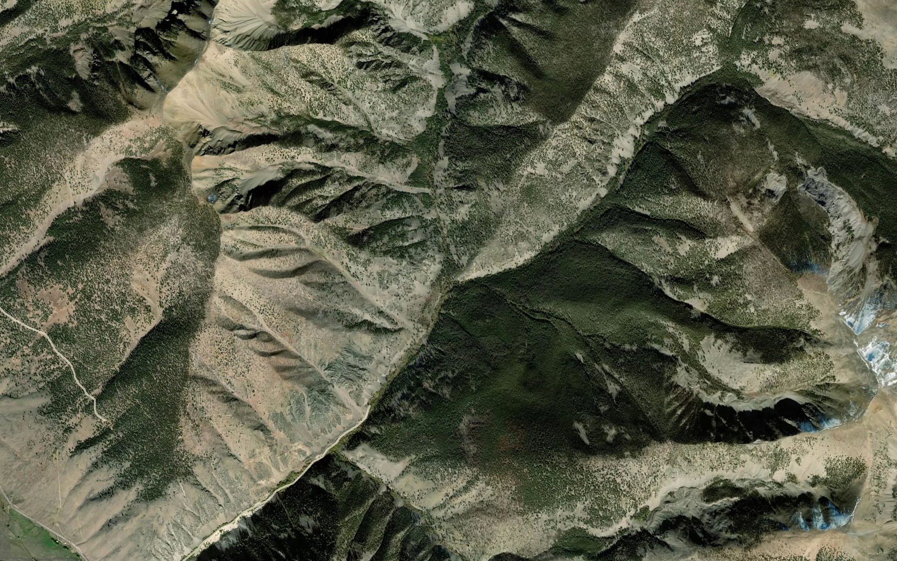 Satellite map of the East Fork Patterson Creek