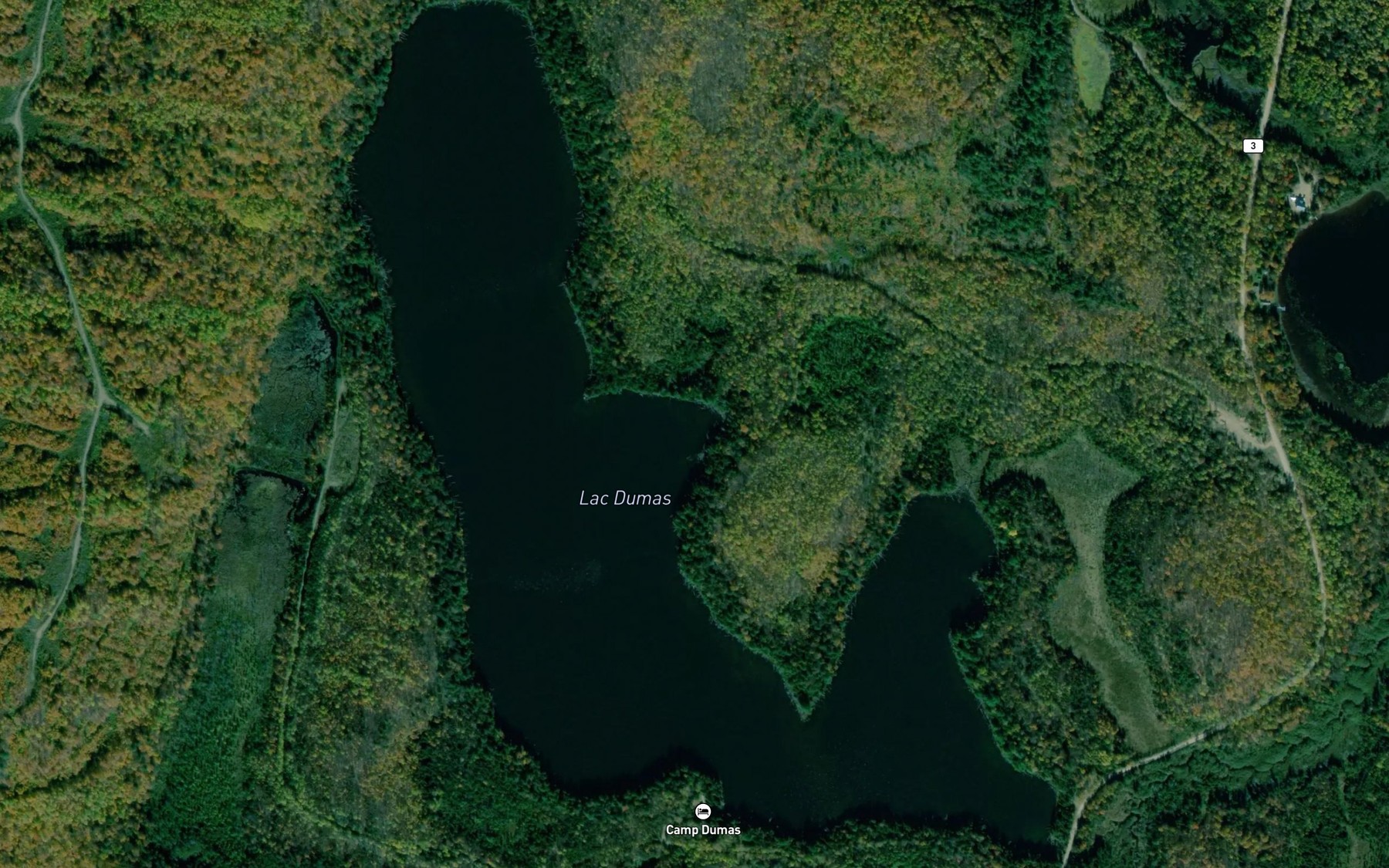 Satellite map of the Lac Dumas