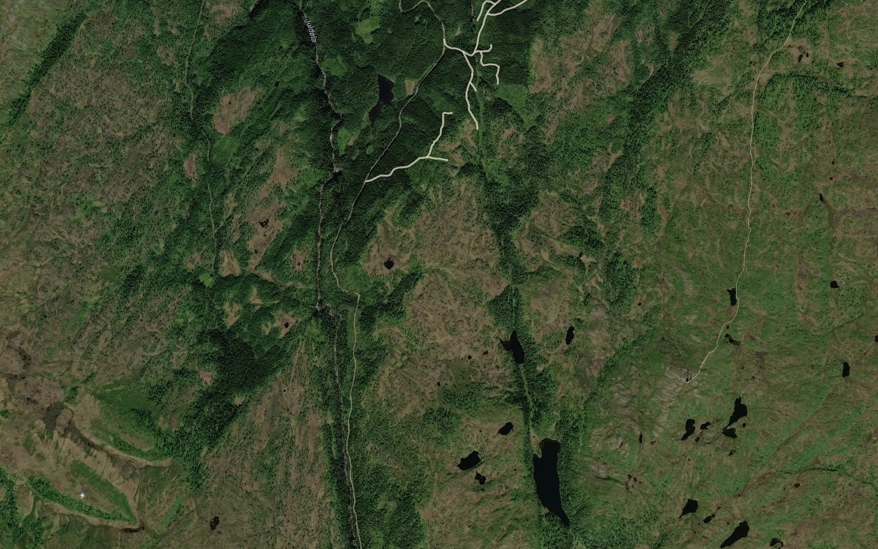 Satellite map of the Svarttjonnbekken
