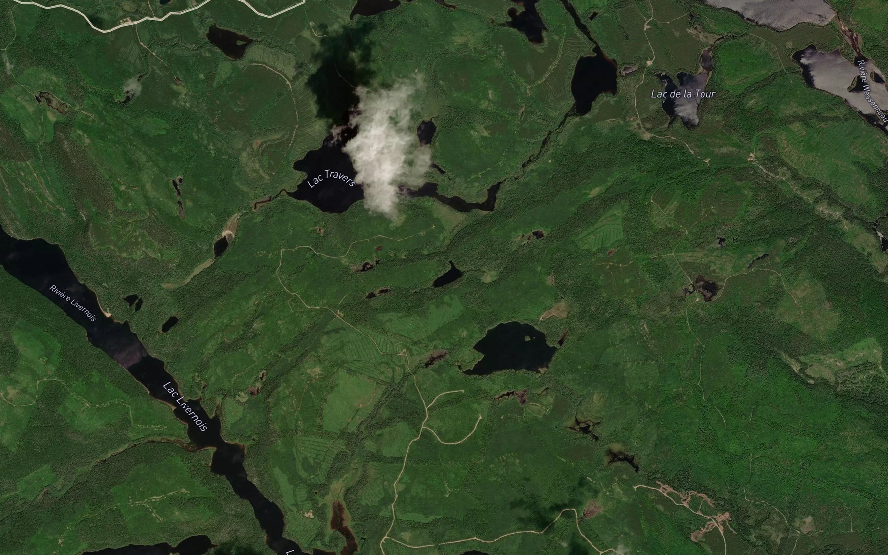 Satellite map of the Lac de l'Epigee