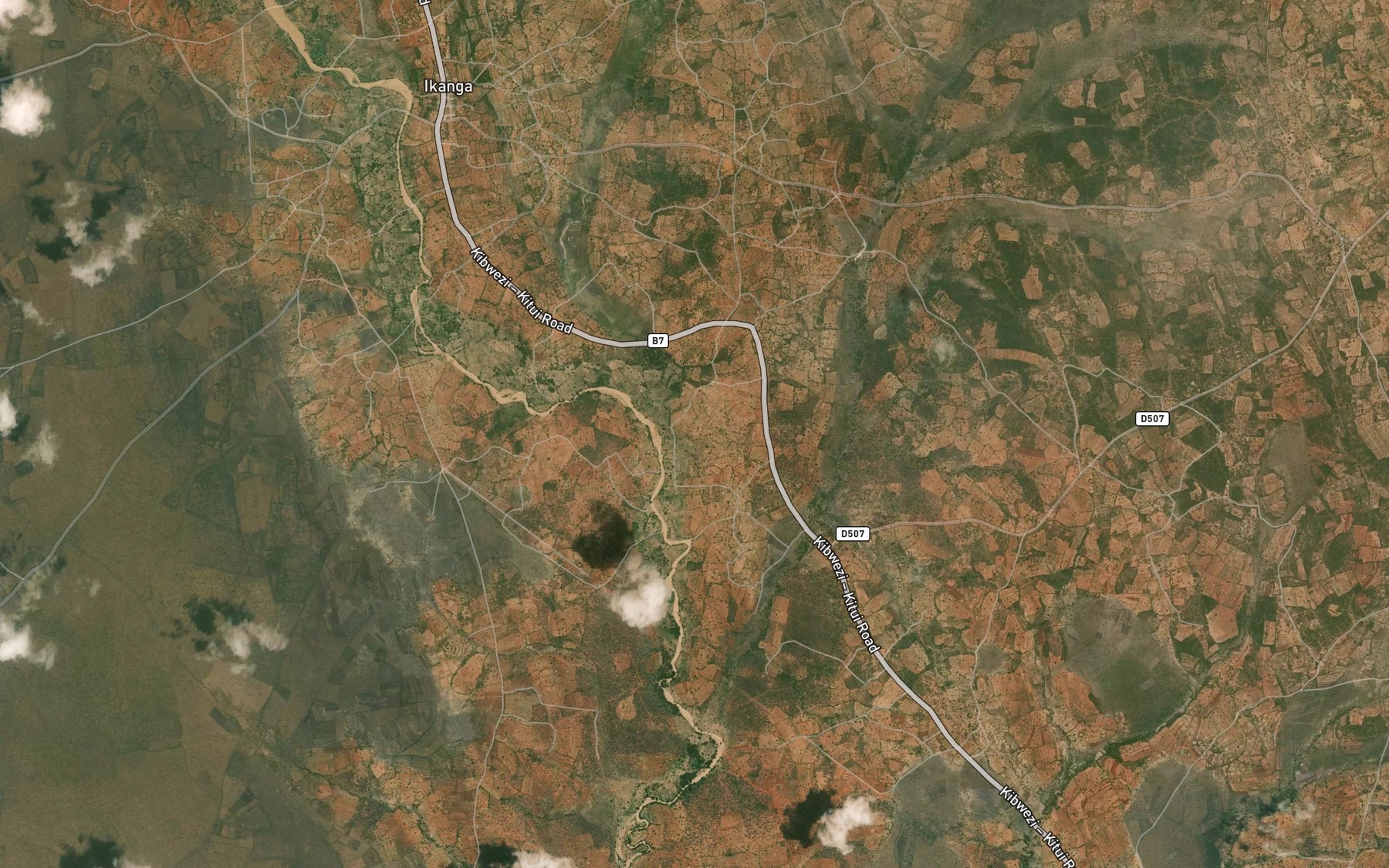 Satellite map of the Kasambwia