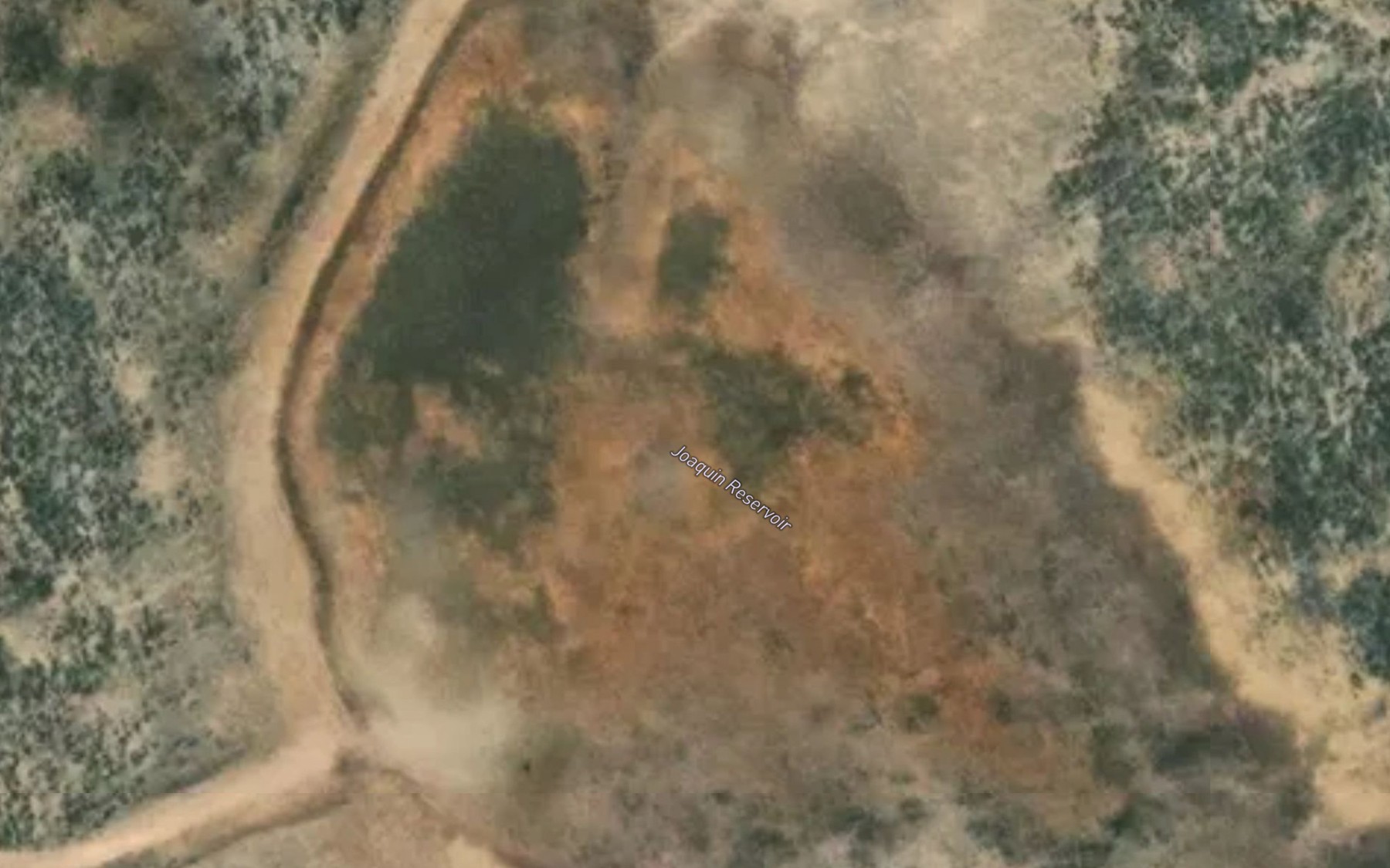 Satellite map of the Joaquin Reservoir
