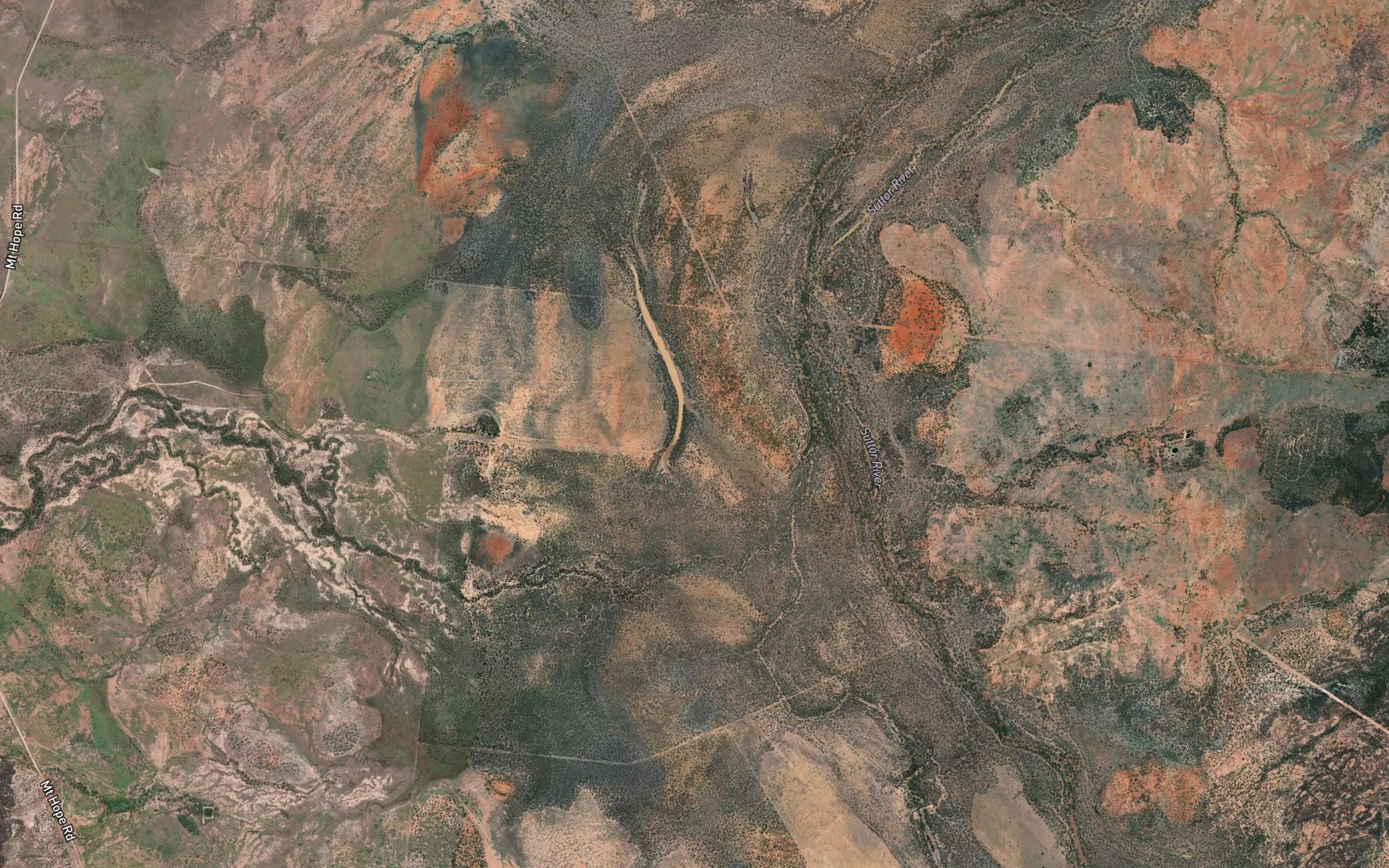 Satellite map of the Longweed Lagoon