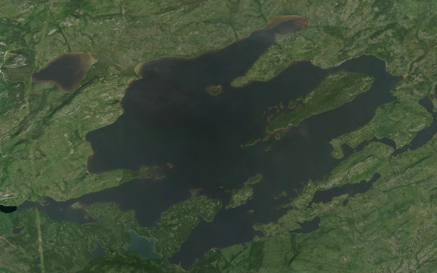 Satellite map of the Lac Kamwakuskach