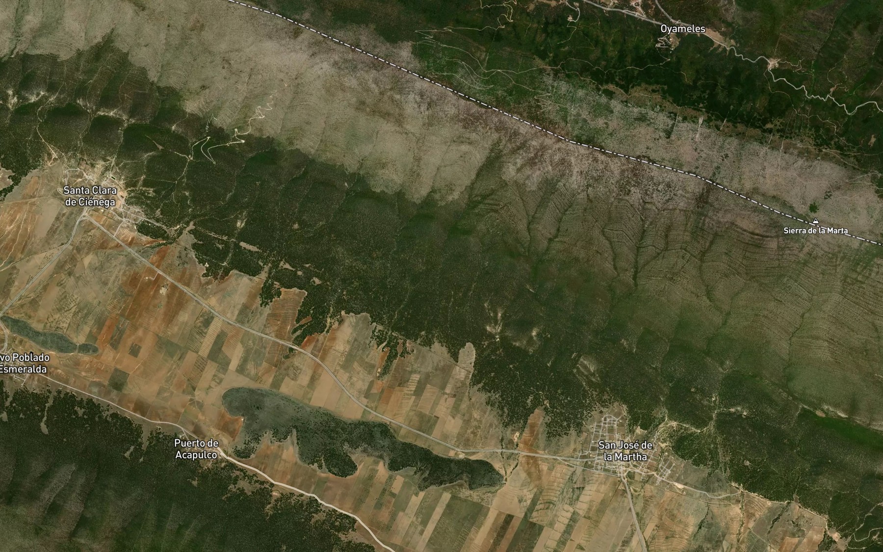 Satellite map of the La Chorrera