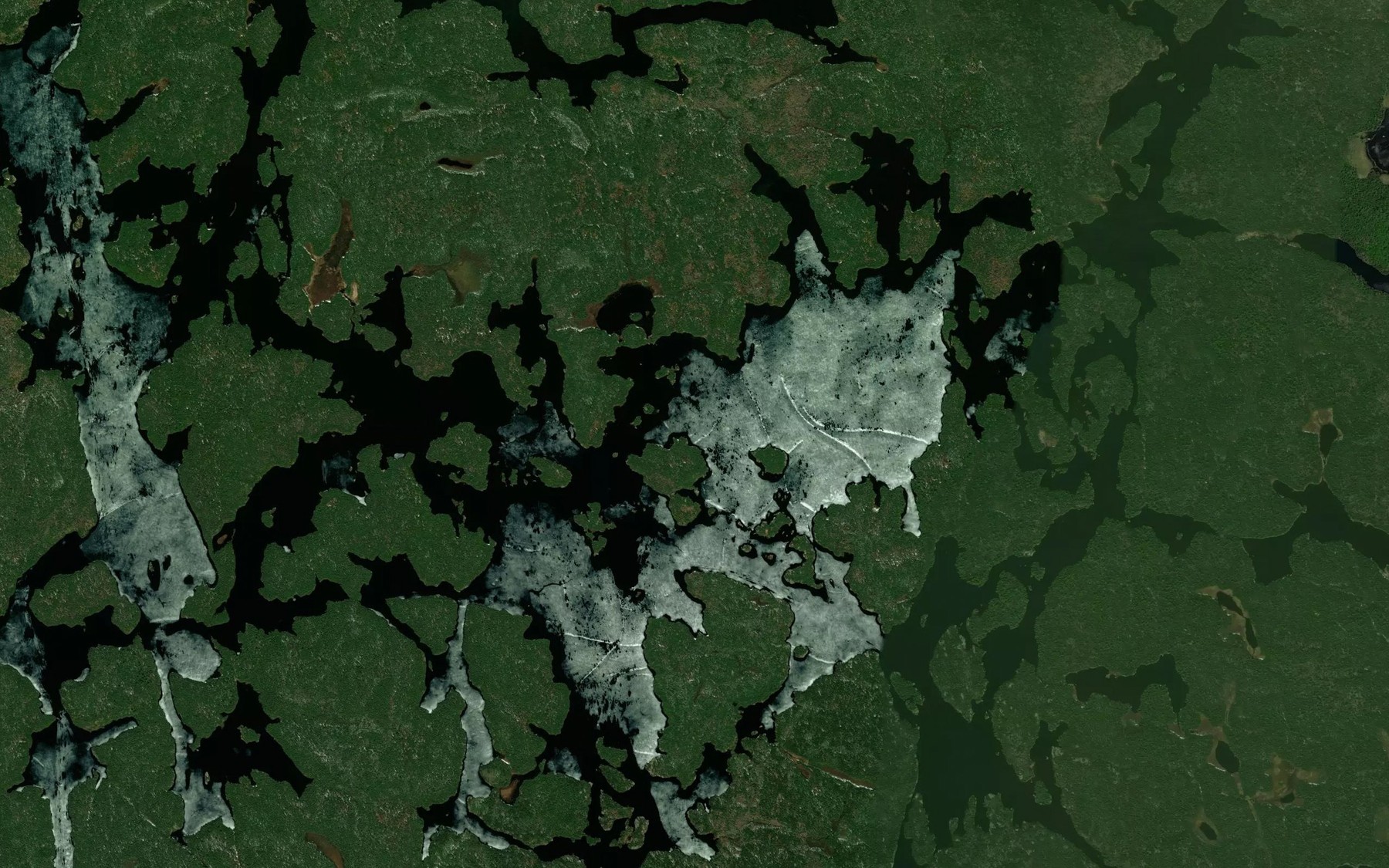 Satellite map of the East Bay