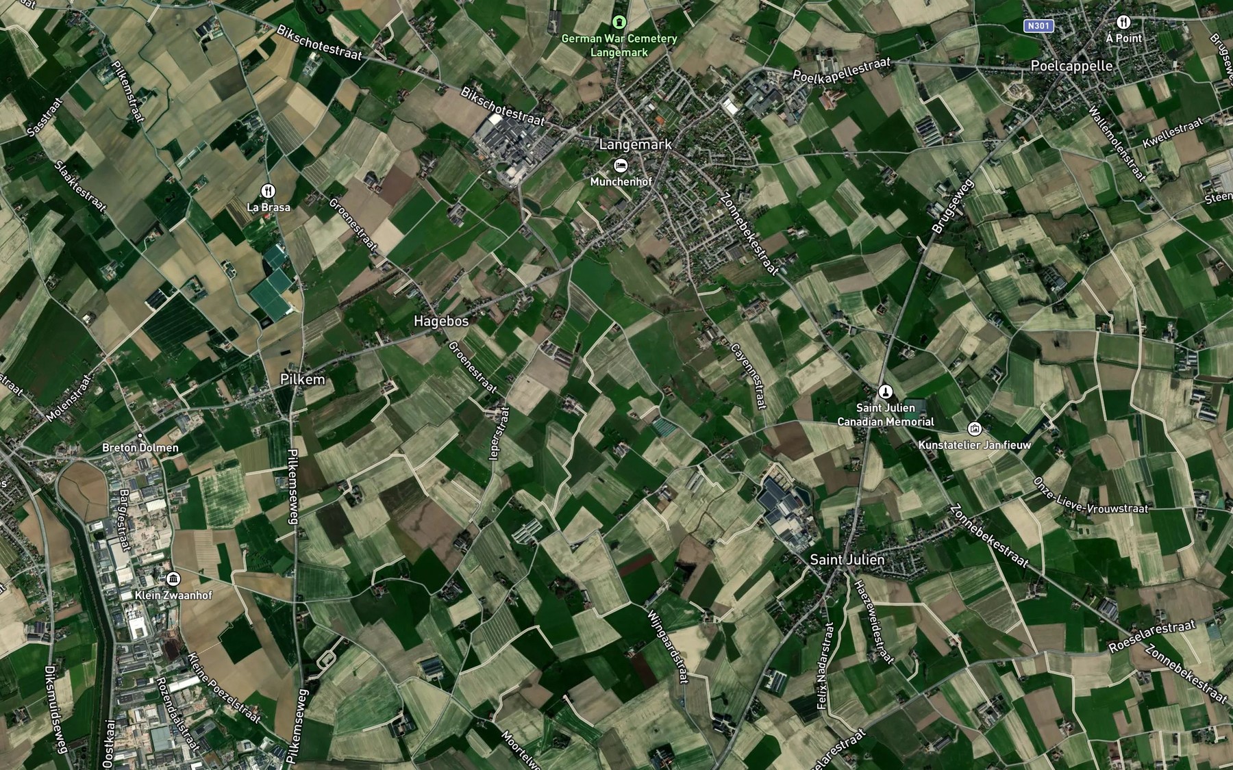 Satellite map of the Lekkerboterbeek