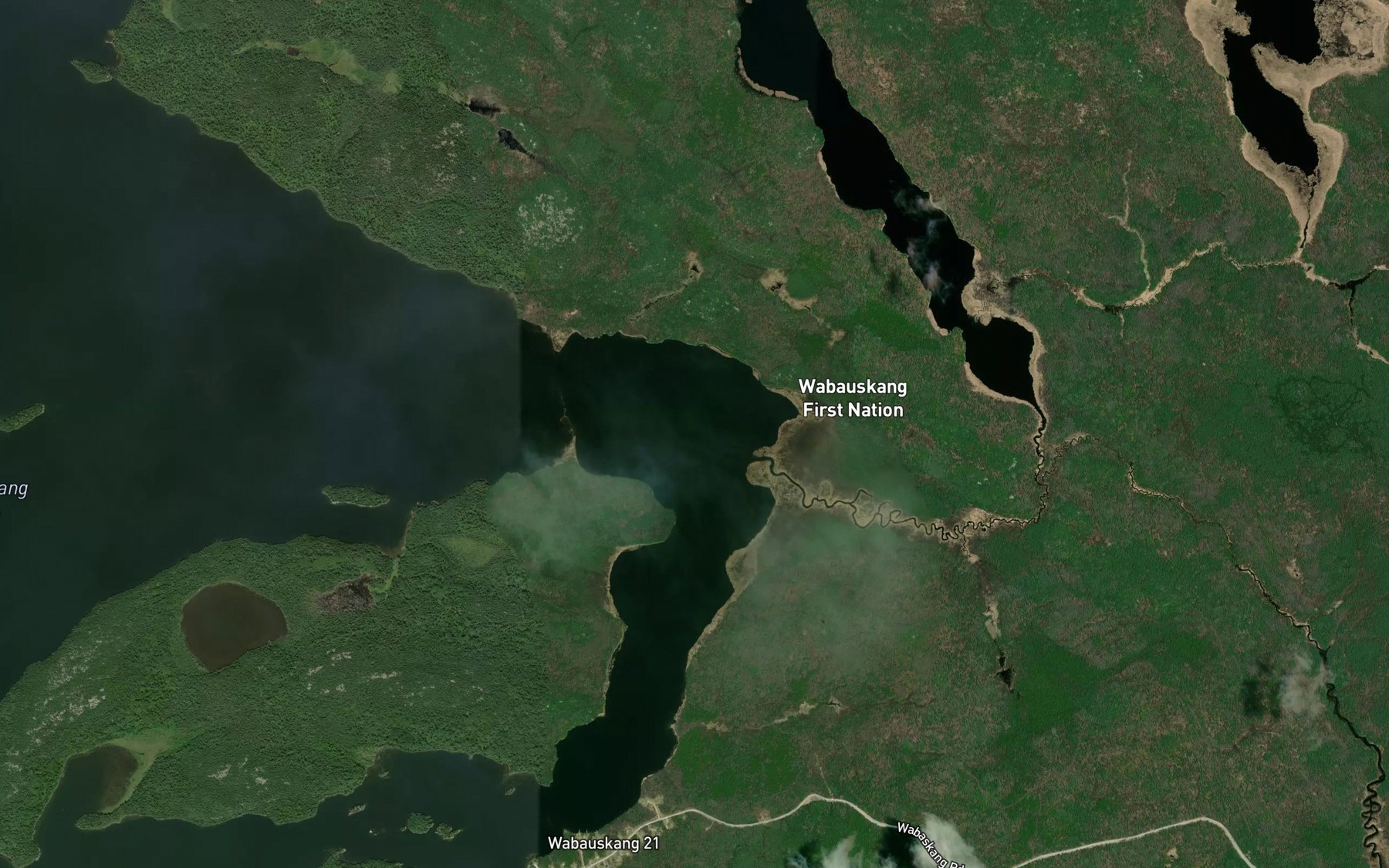 Satellite map of the Florence Creek