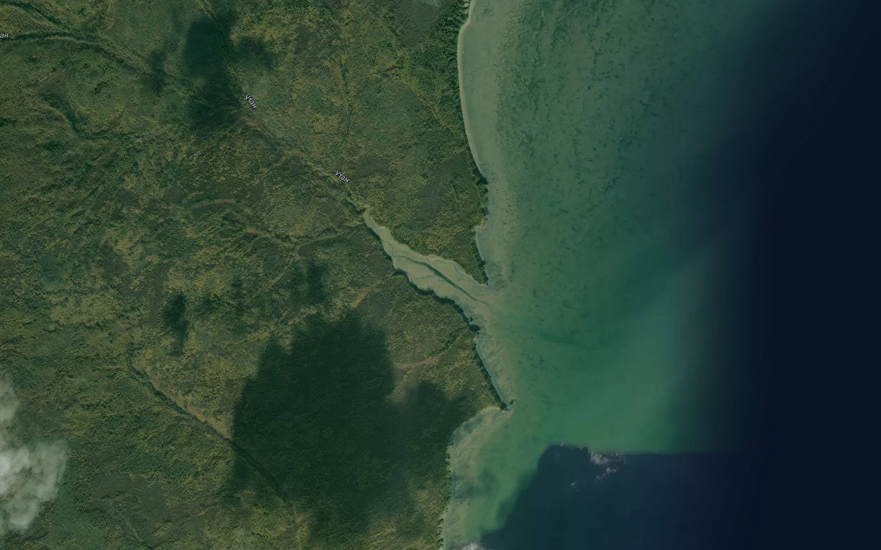 Satellite map of the Utan