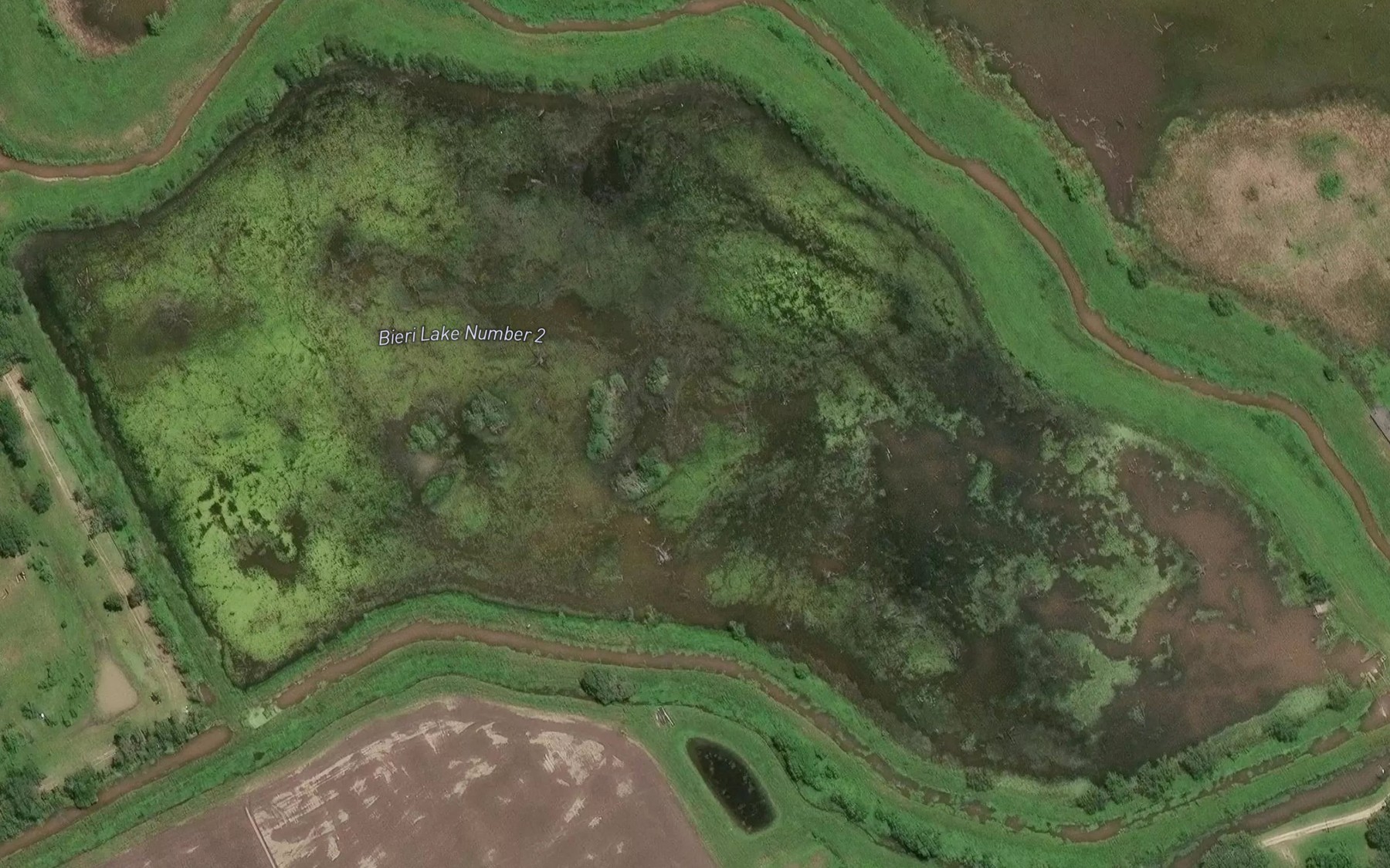 Satellite map of the Bieri Lake Number 2