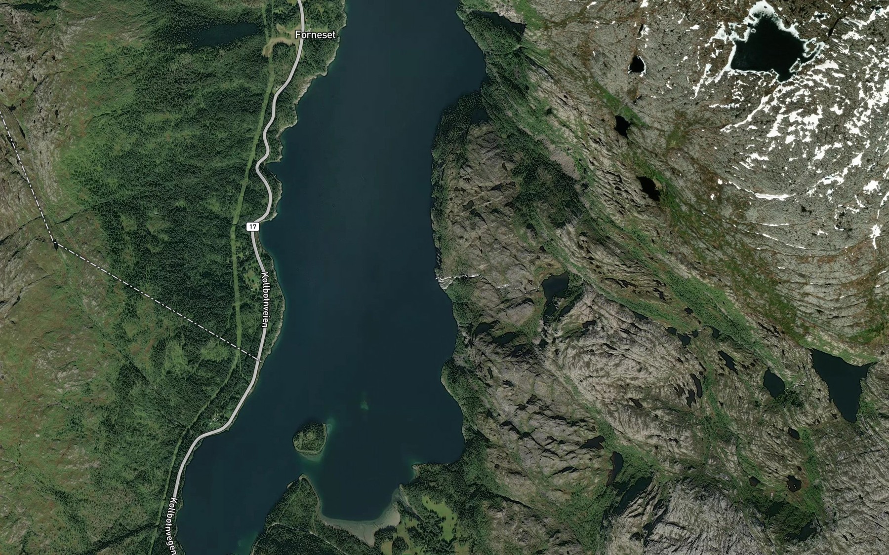 Satellite map of the Brursloret