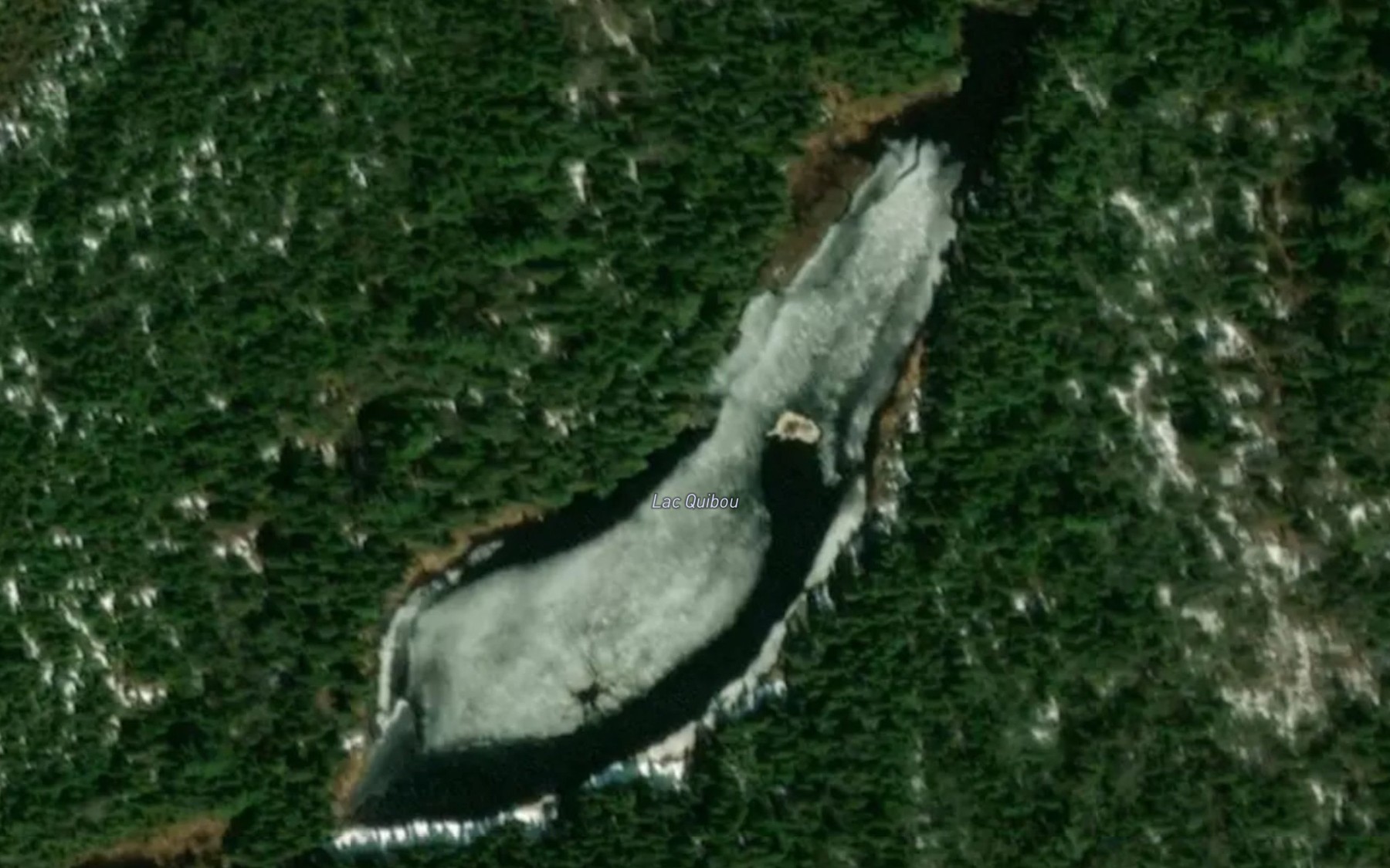 Satellite map of the Lac Quibou