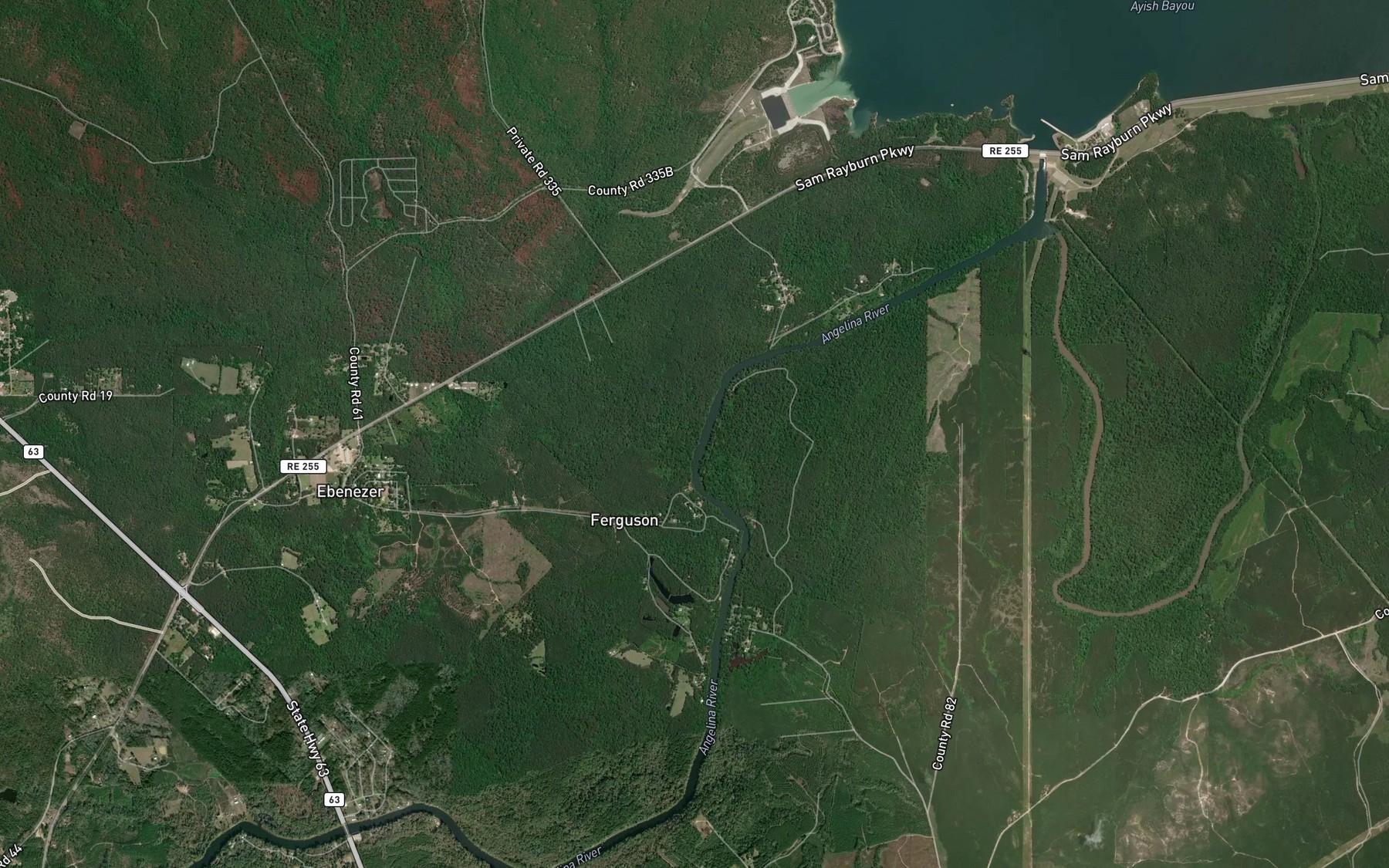 Satellite map of the Jordans Creek