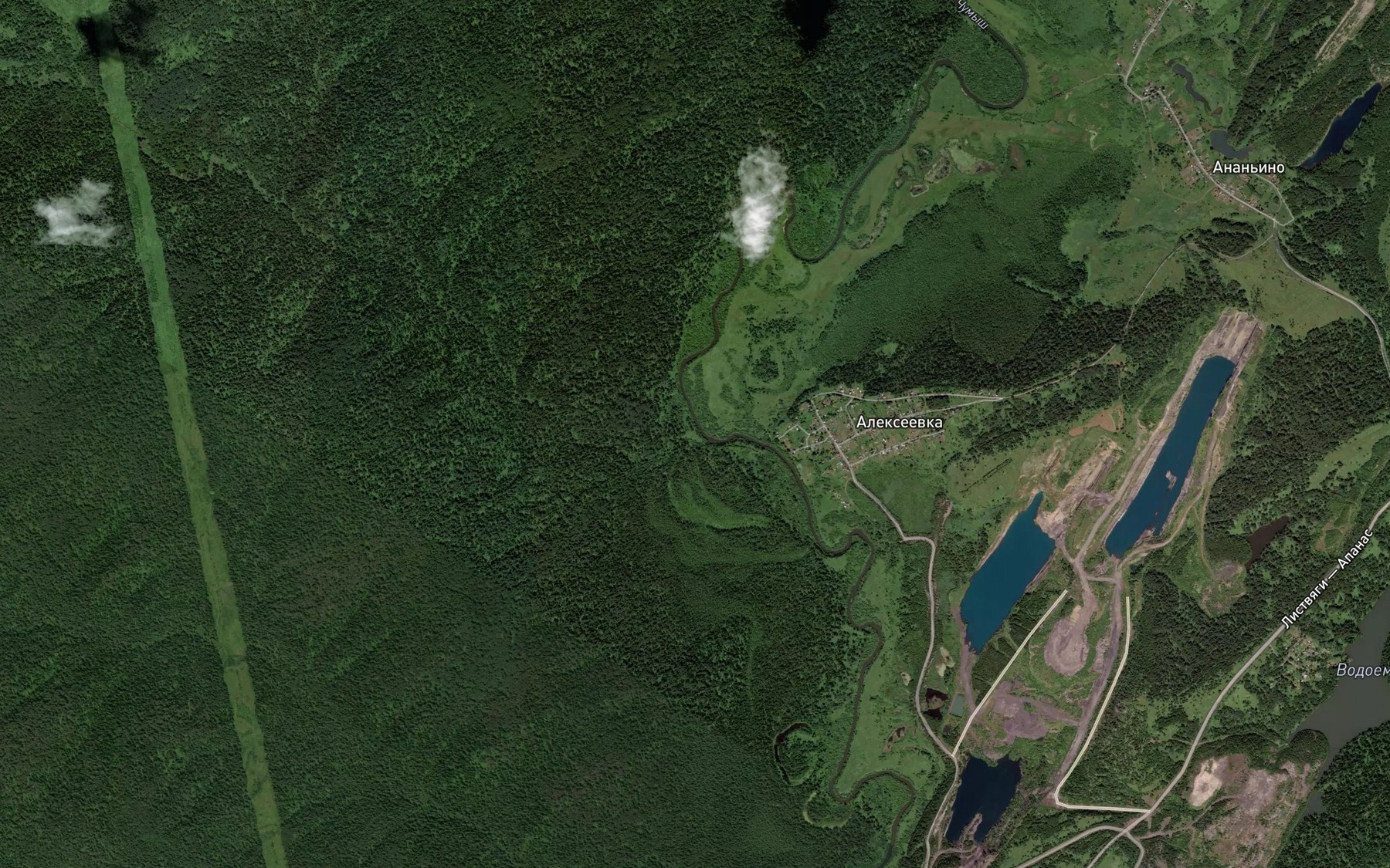 Satellite map of the Ashkurep