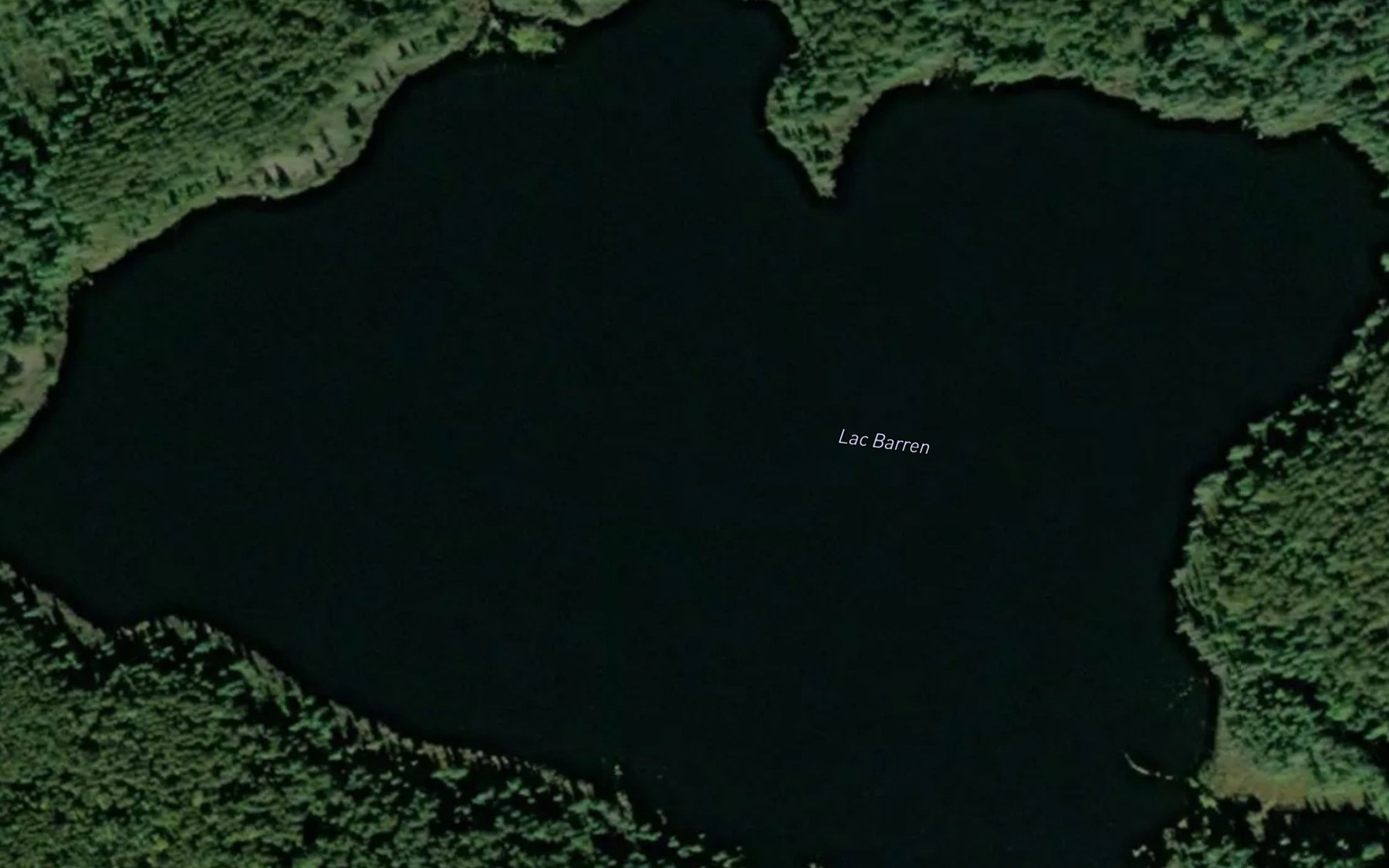 Satellite map of the Lac Barren