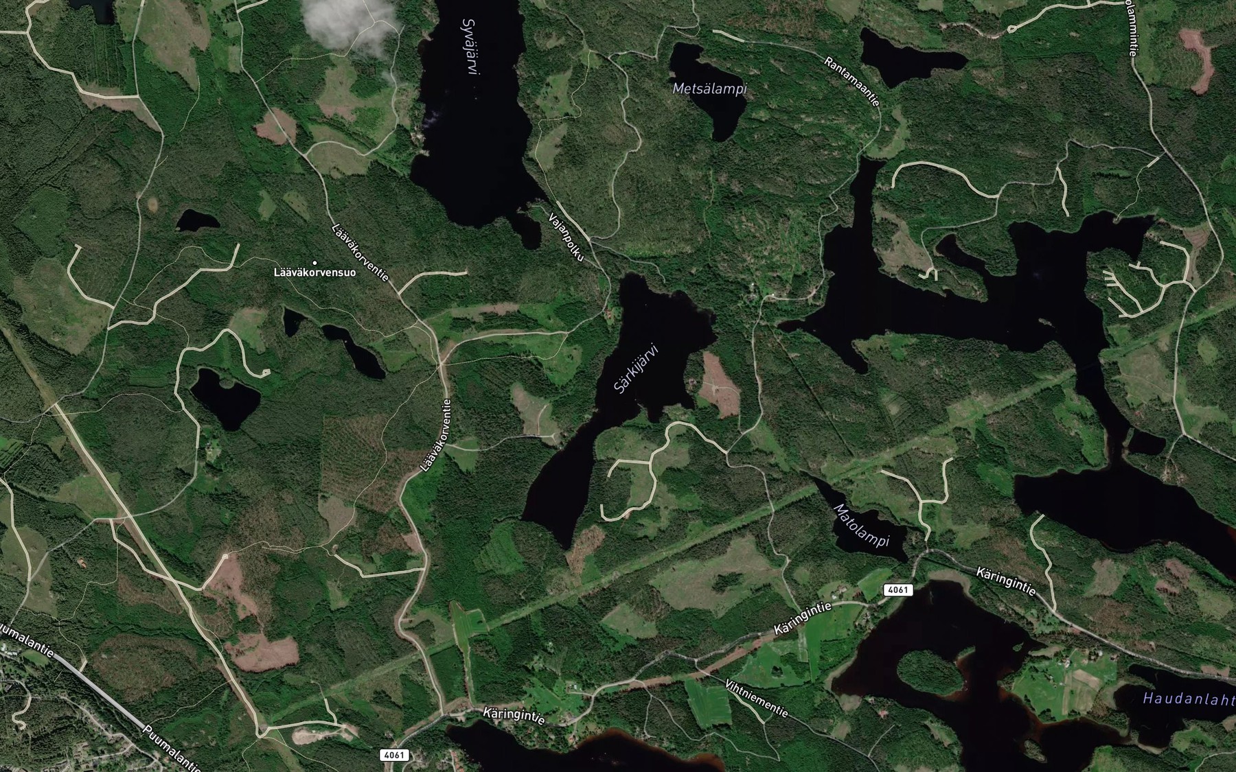 Satellite map of the Sarkijarvi