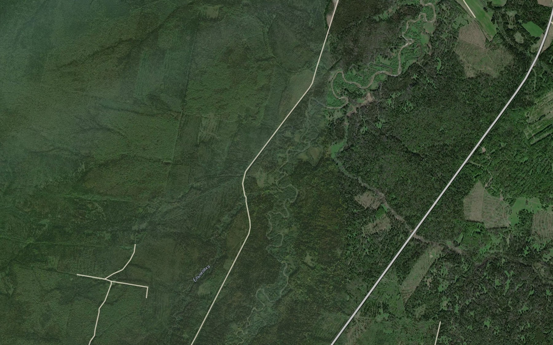Satellite map of the Yelymovka
