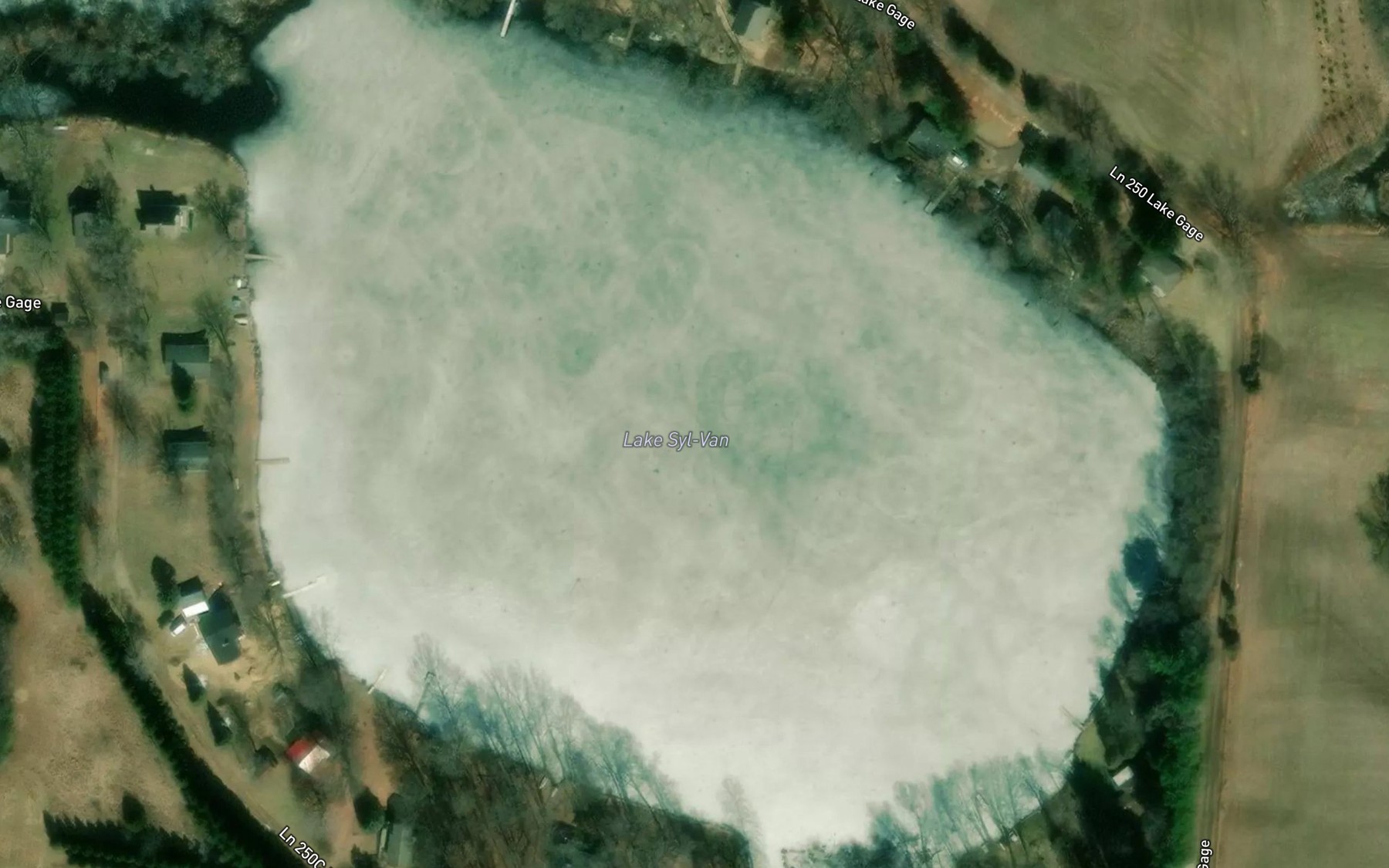 Satellite map of the Lake Syl-Van