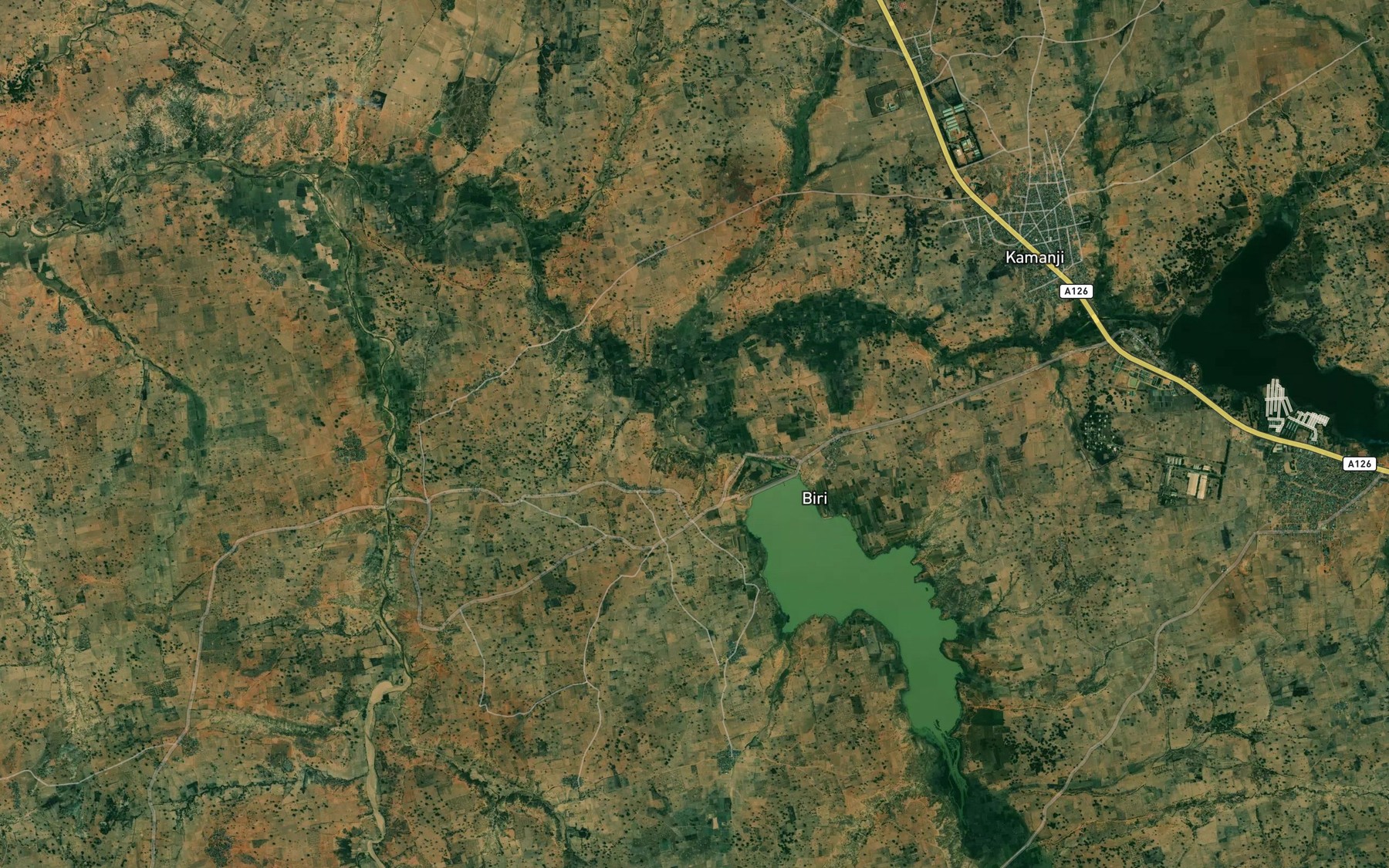 Satellite map of the River Gwaigwaye