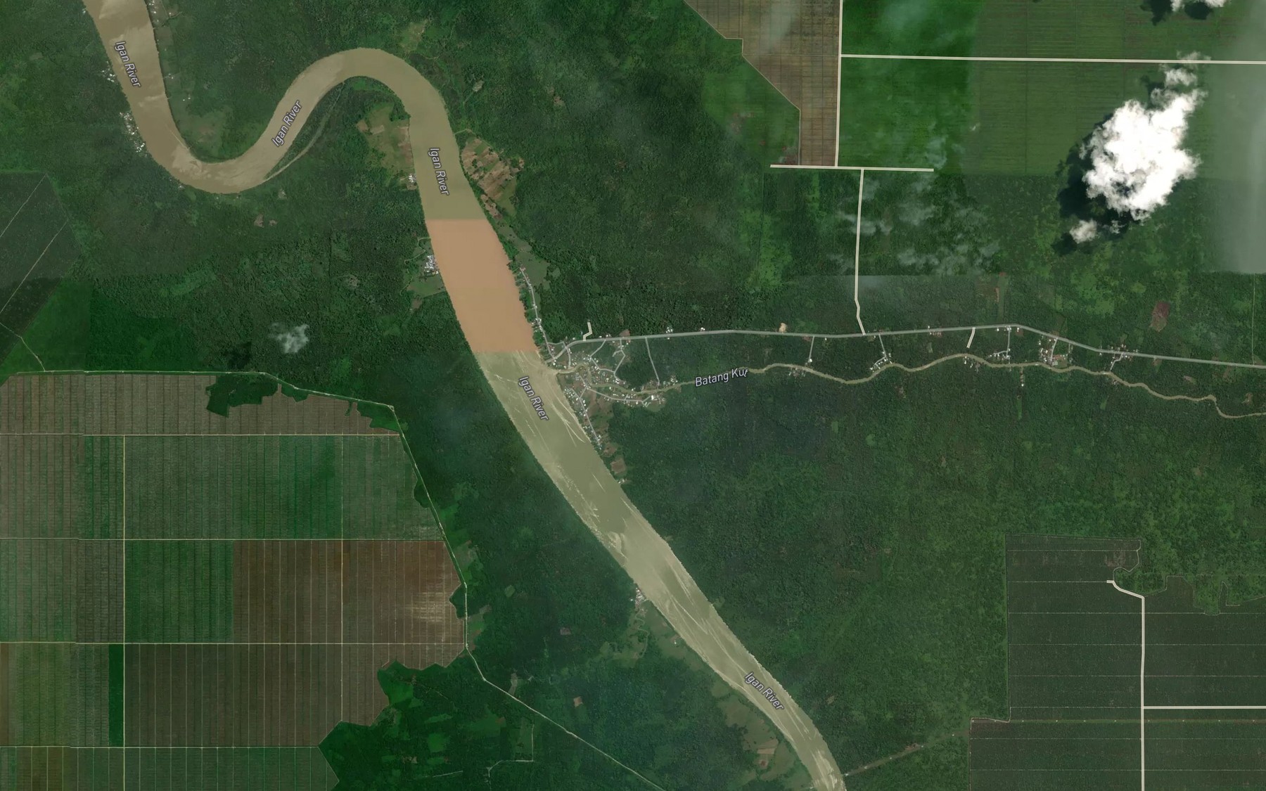 Satellite map of the Sungai Mukah