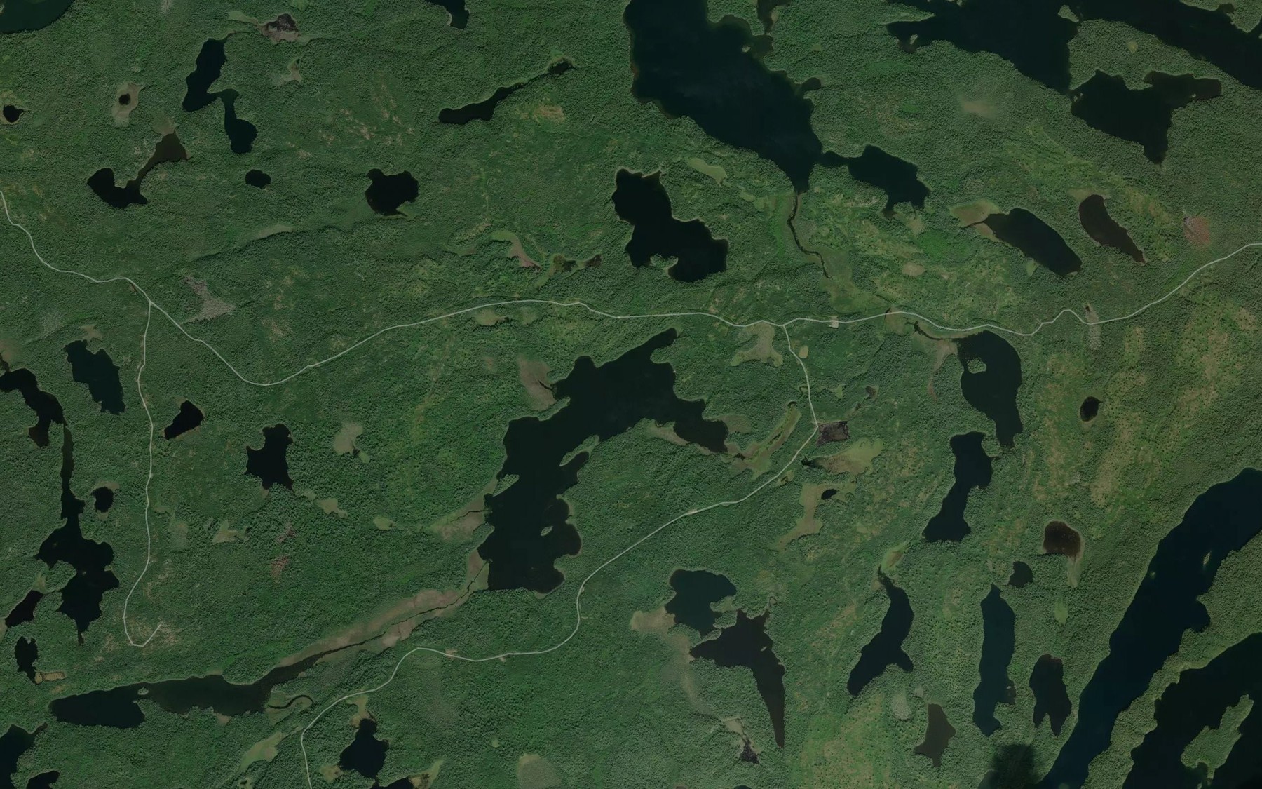 Satellite map of the Phinney Lake