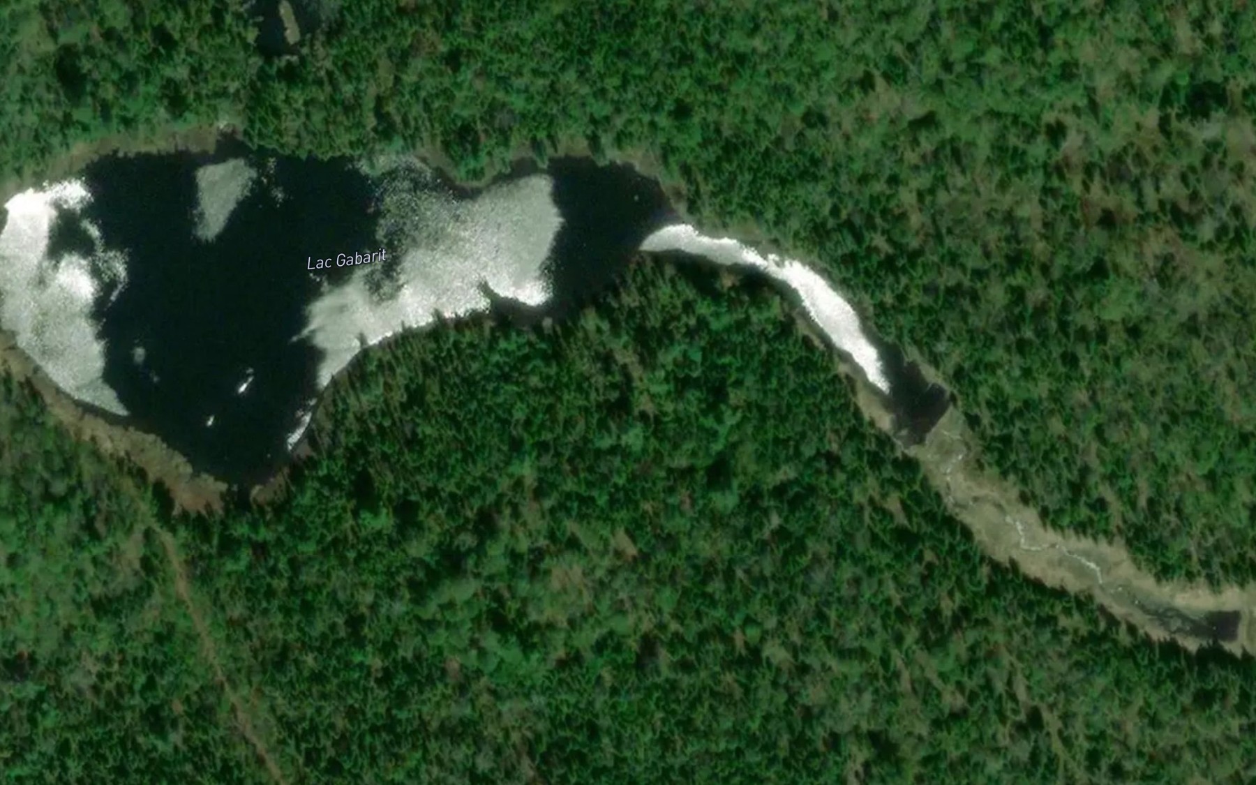 Satellite map of the Lac Gabarit