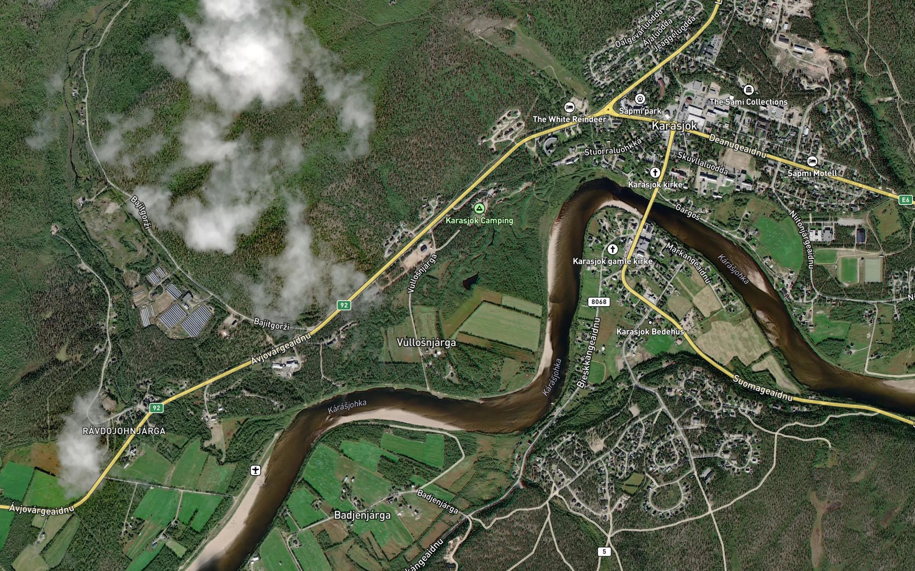 Satellite map of the Ovlla-Pierlattu