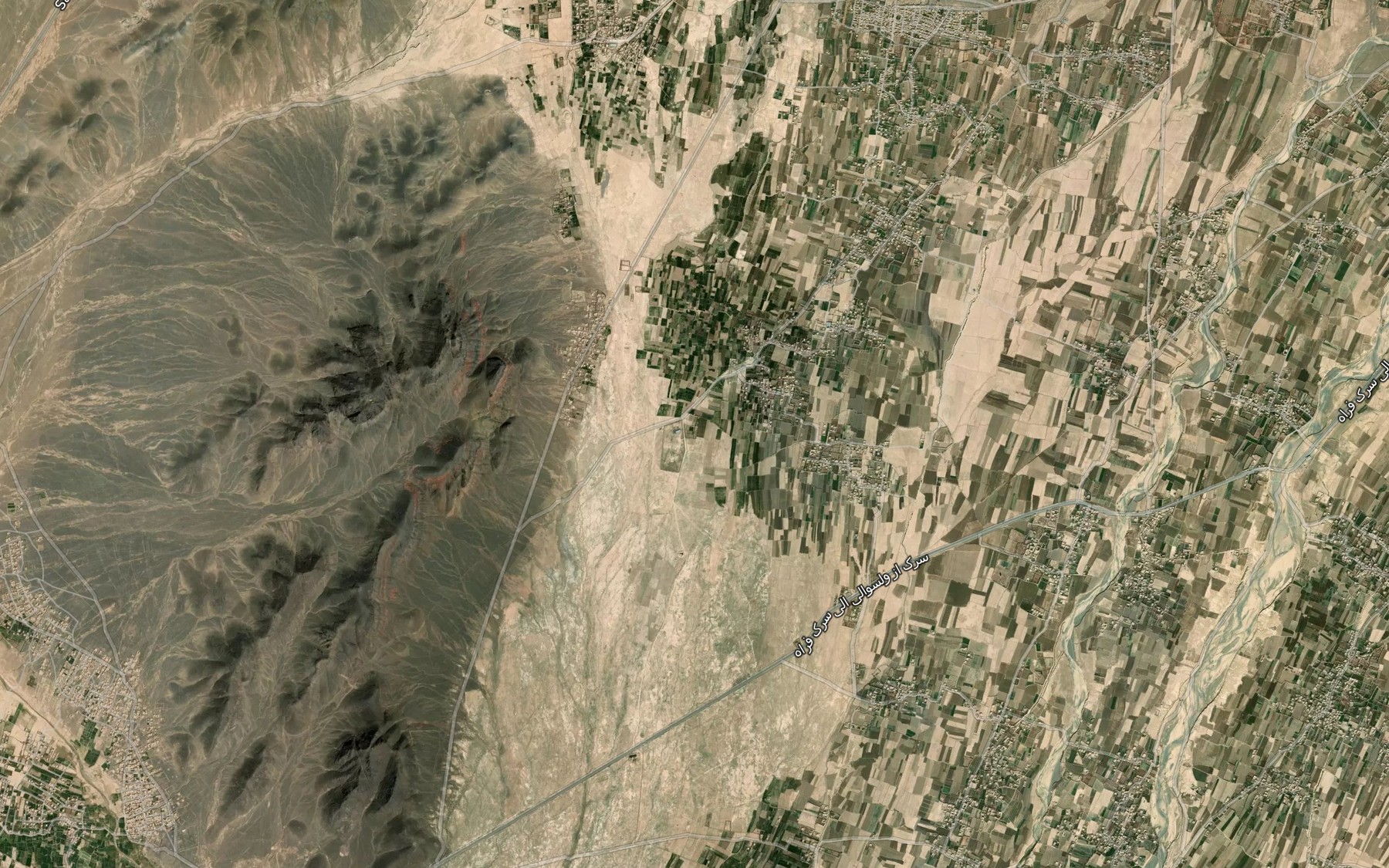 Satellite map of the Chashmah-ye Changan