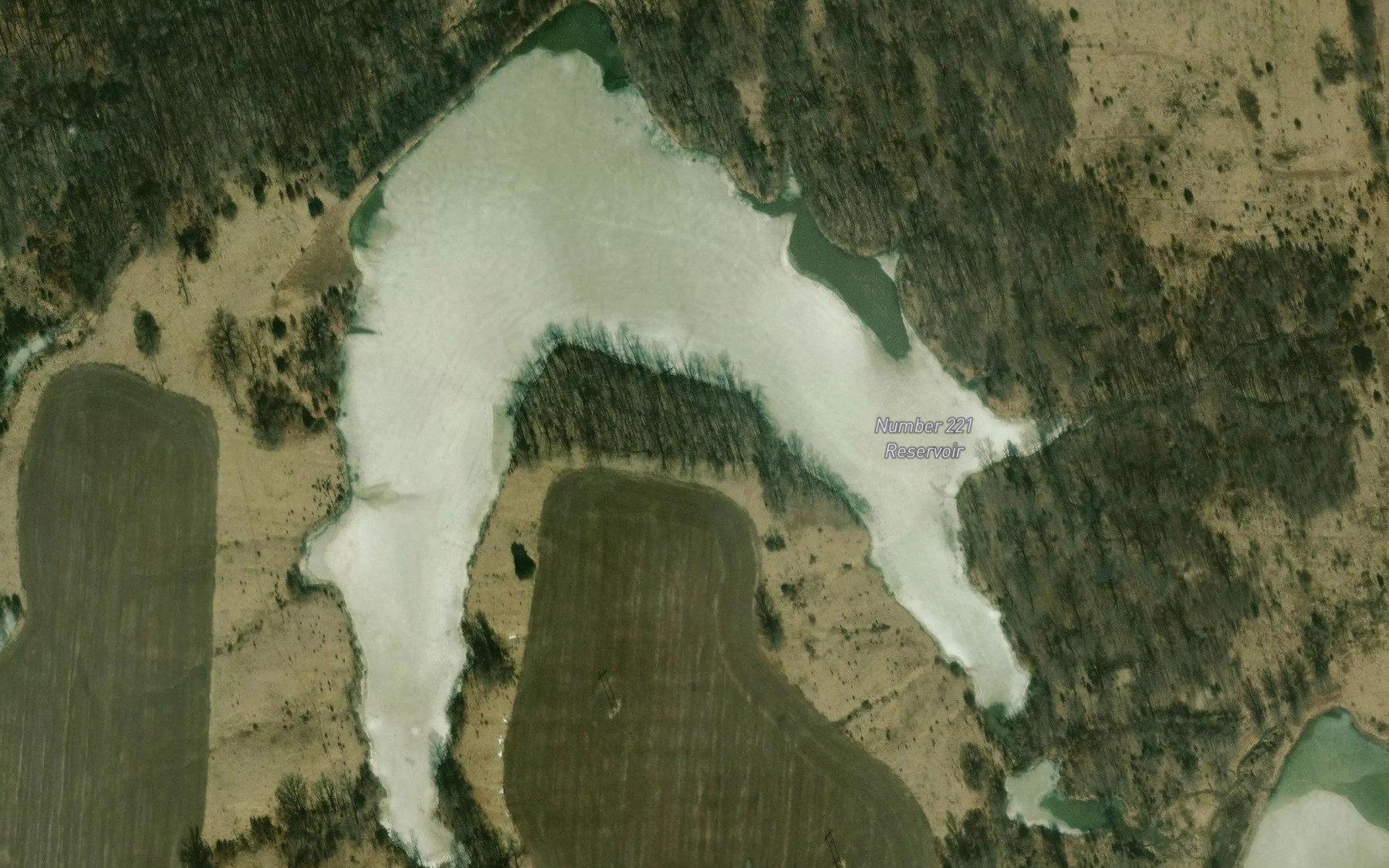 Satellite map of the Number 221 Reservoir