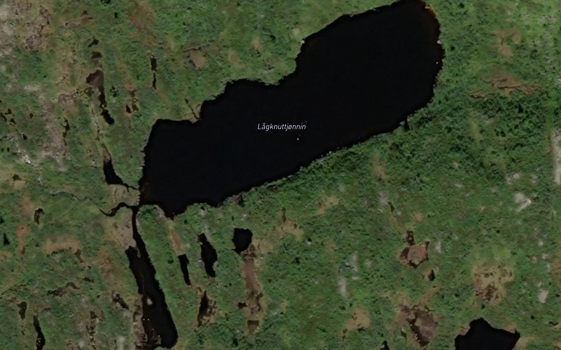 Satellite map of the Lagknuttjornin