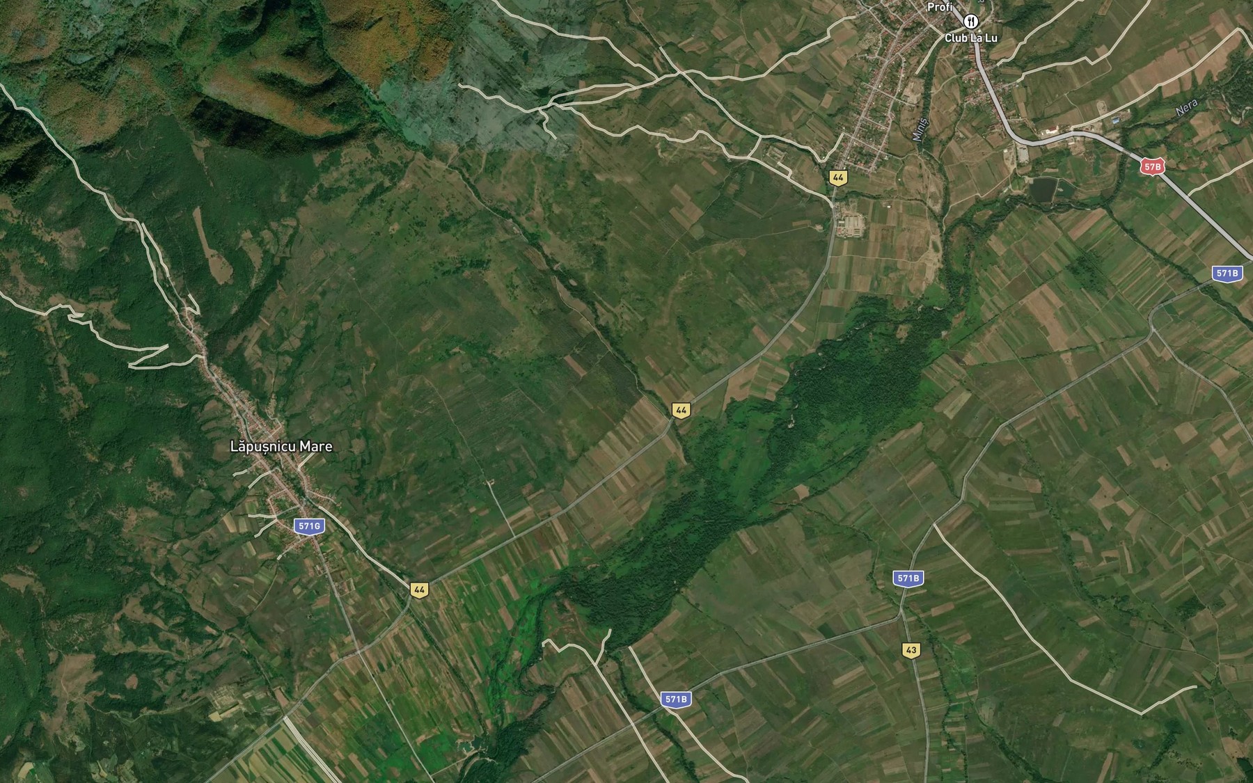 Satellite map of the Privalul Valea Sopotului