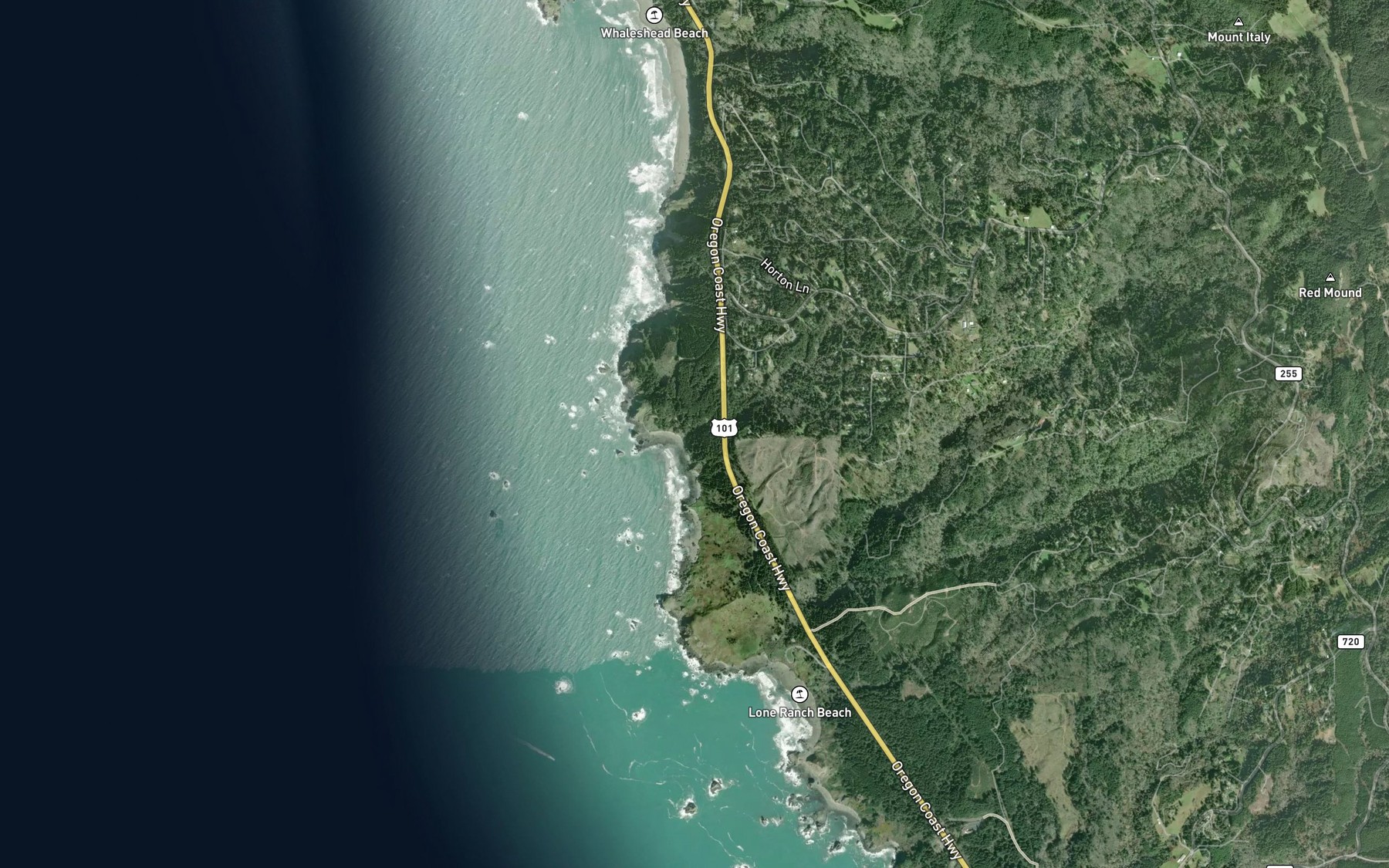 Satellite map of the House Rock Creek