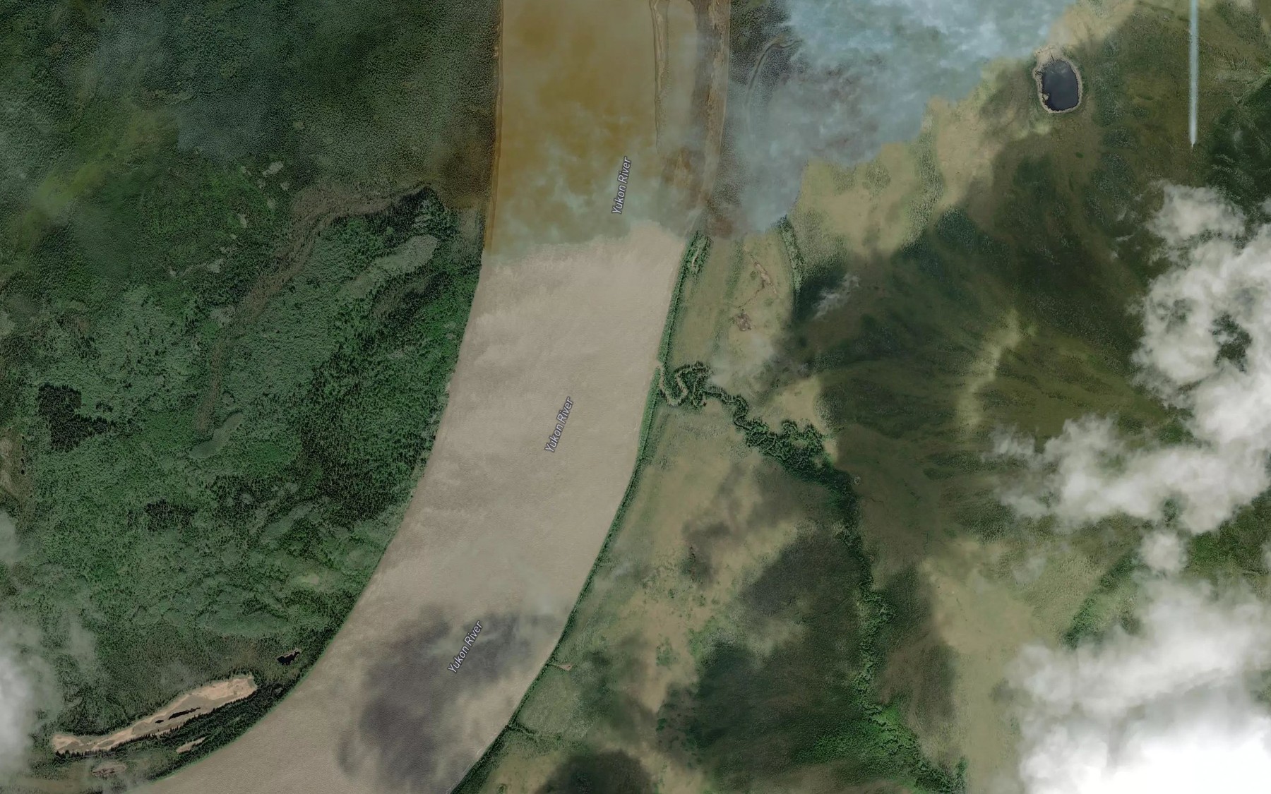 Satellite map of the McDermott Creek