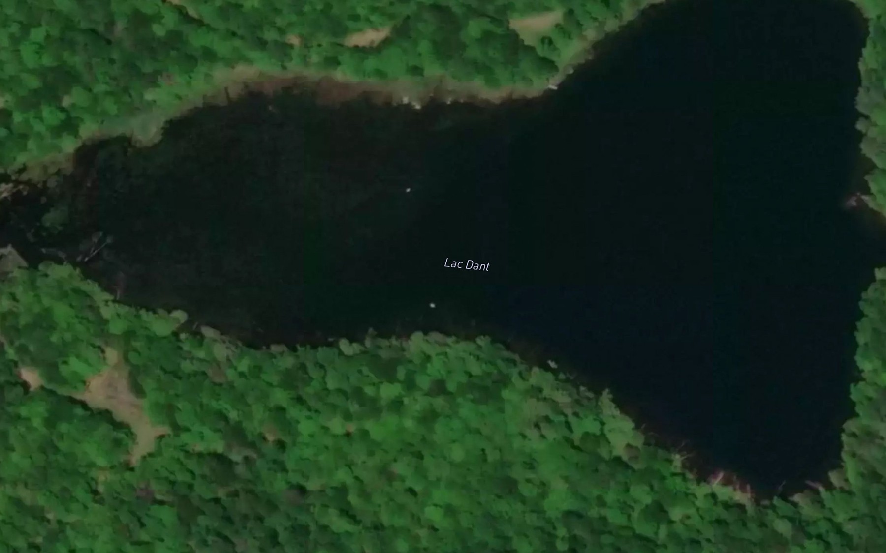 Satellite map of the Lac Dant