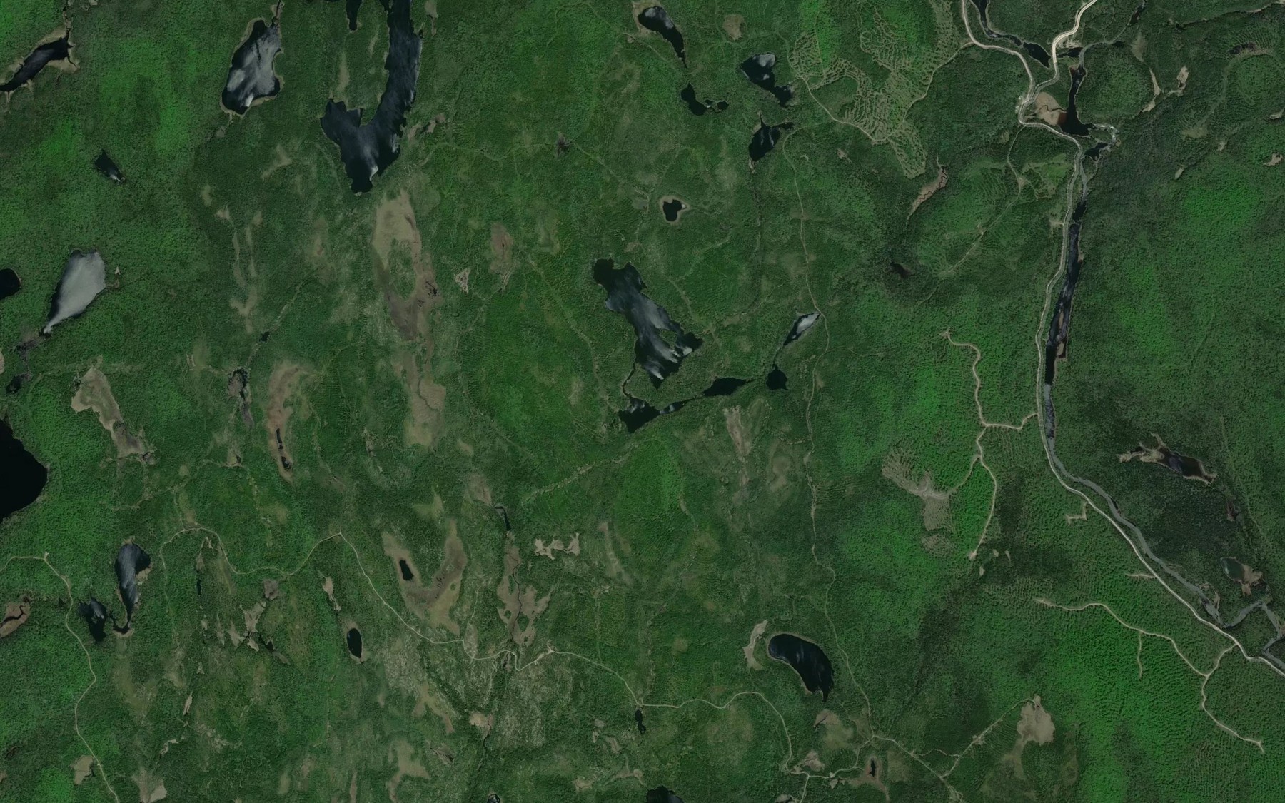 Satellite map of the Petit lac Mouse