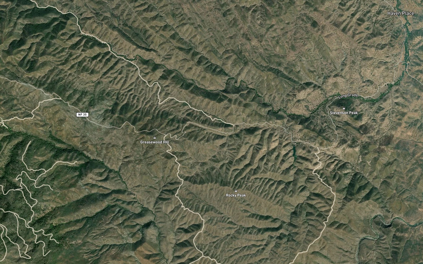Satellite map of the Salt Lick