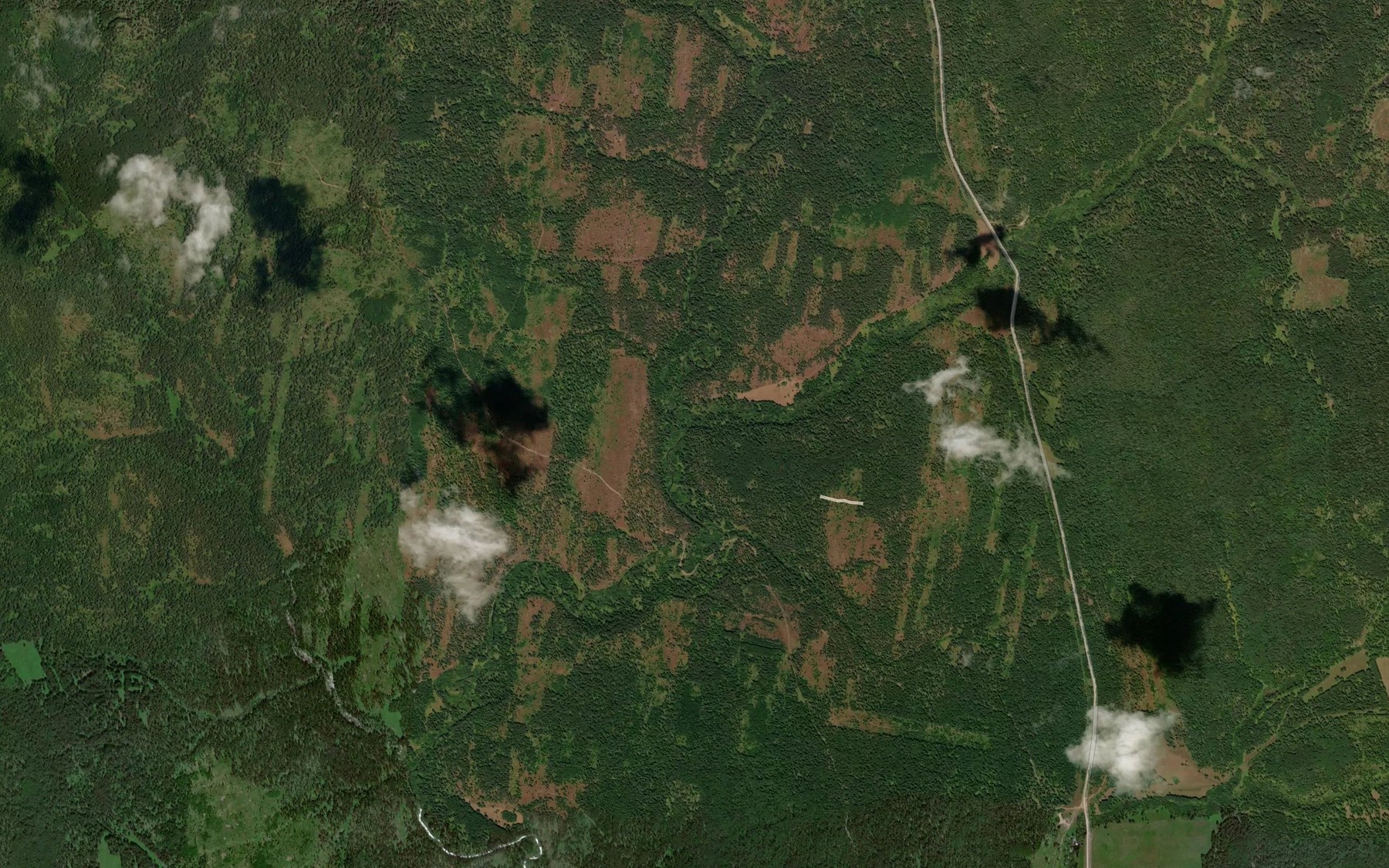 Satellite map of the Satla