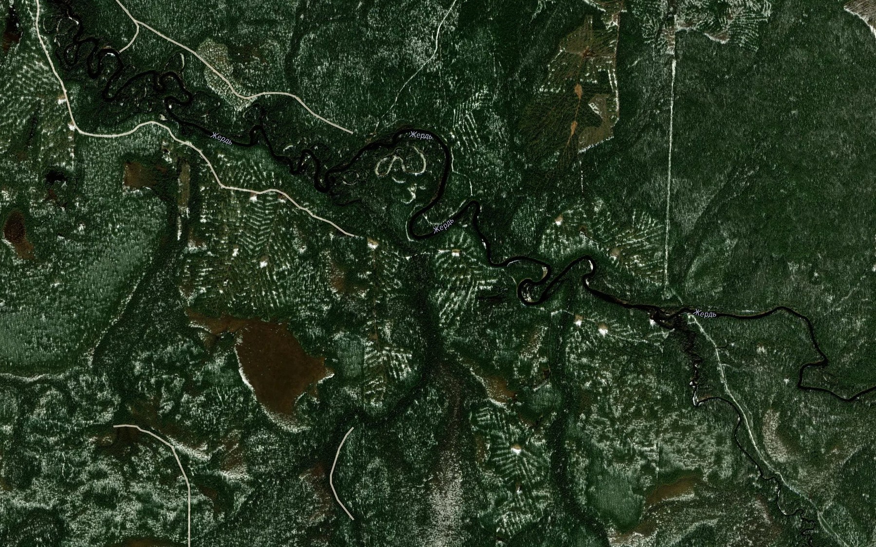 Satellite map of the Bol'shaya Nembova