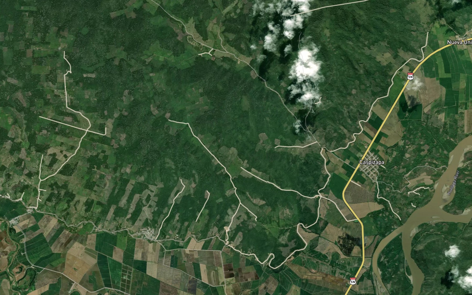 Satellite map of the Laguna Matacocha