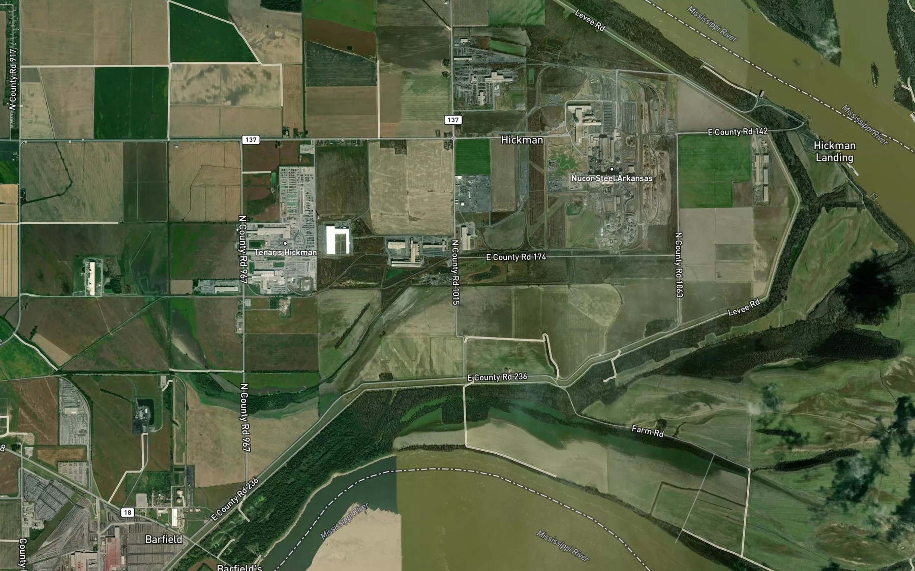 Satellite map of the Ditch Number 38