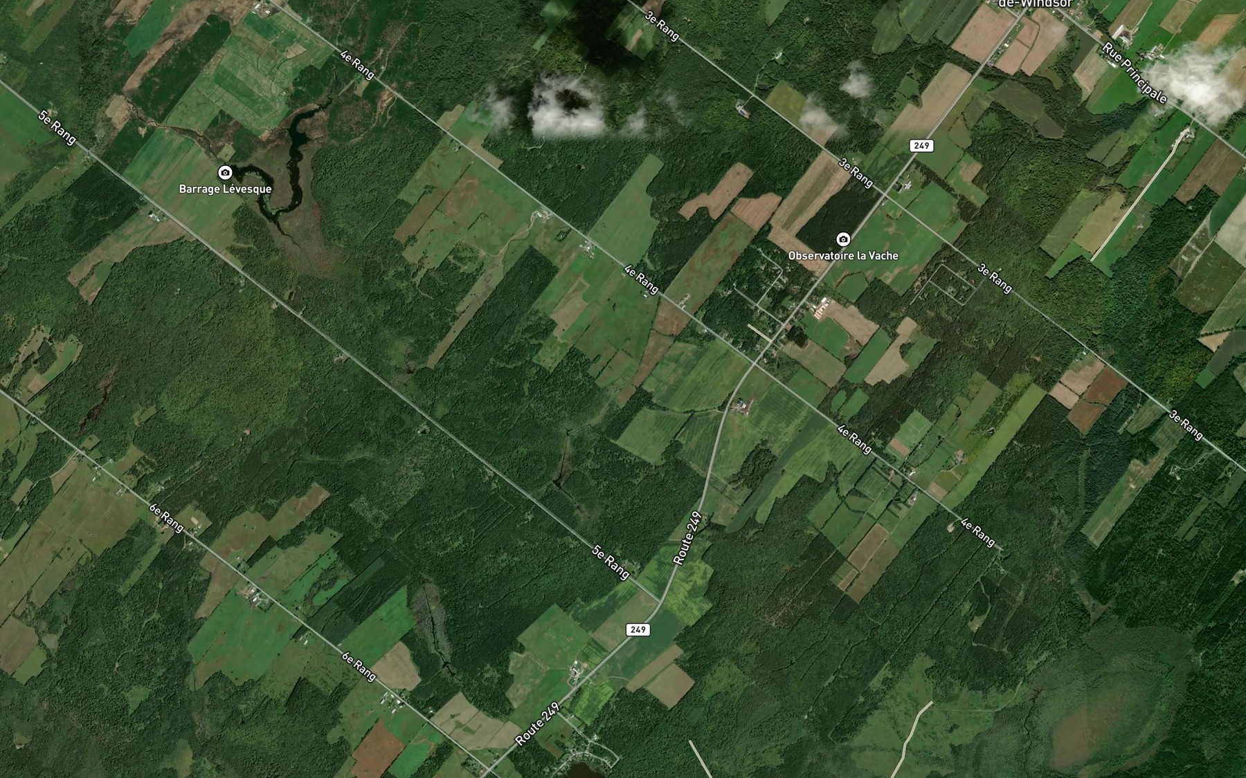 Satellite map of the Branche Sinotte