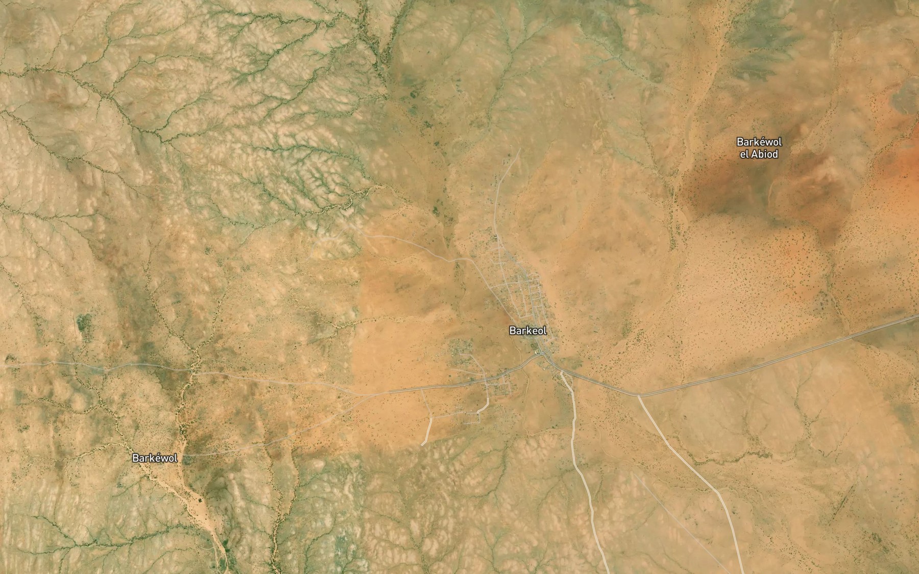 Satellite map of the `Aouinet Imjij