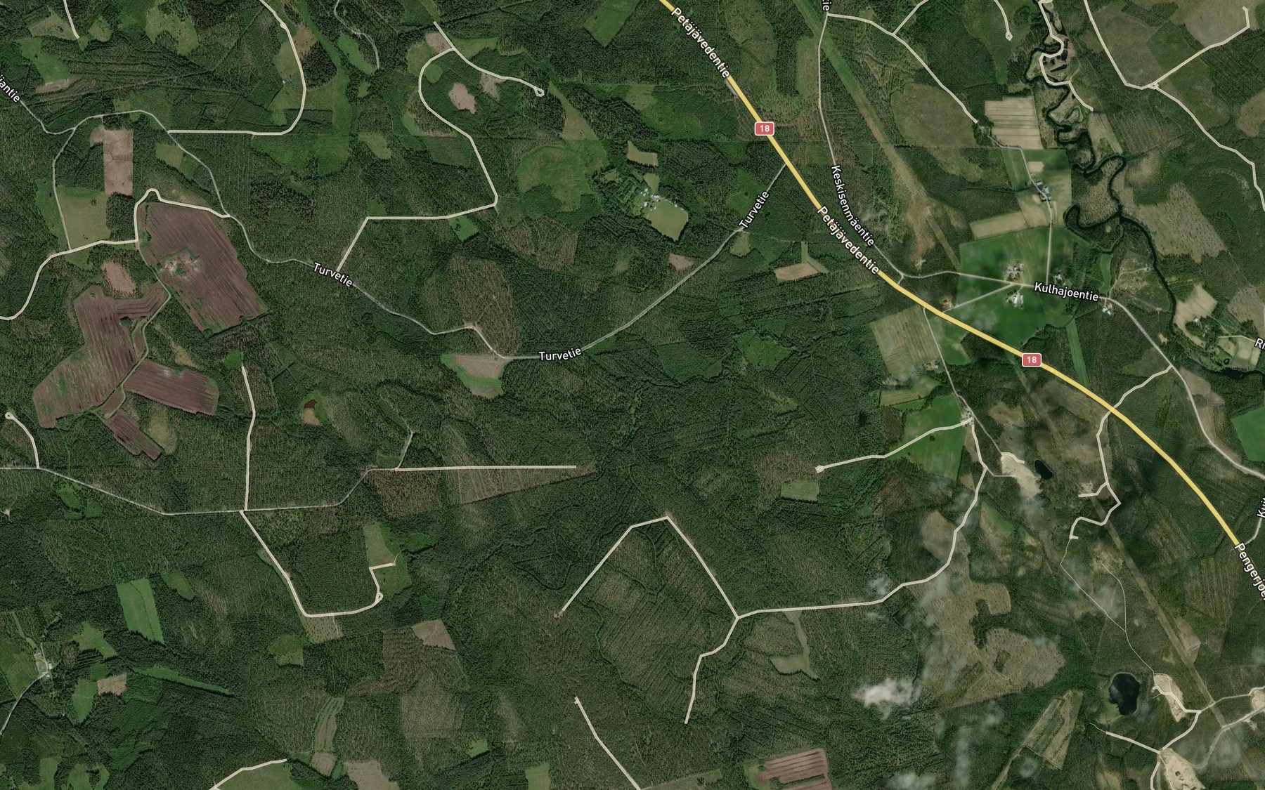 Satellite map of the Myllypuro