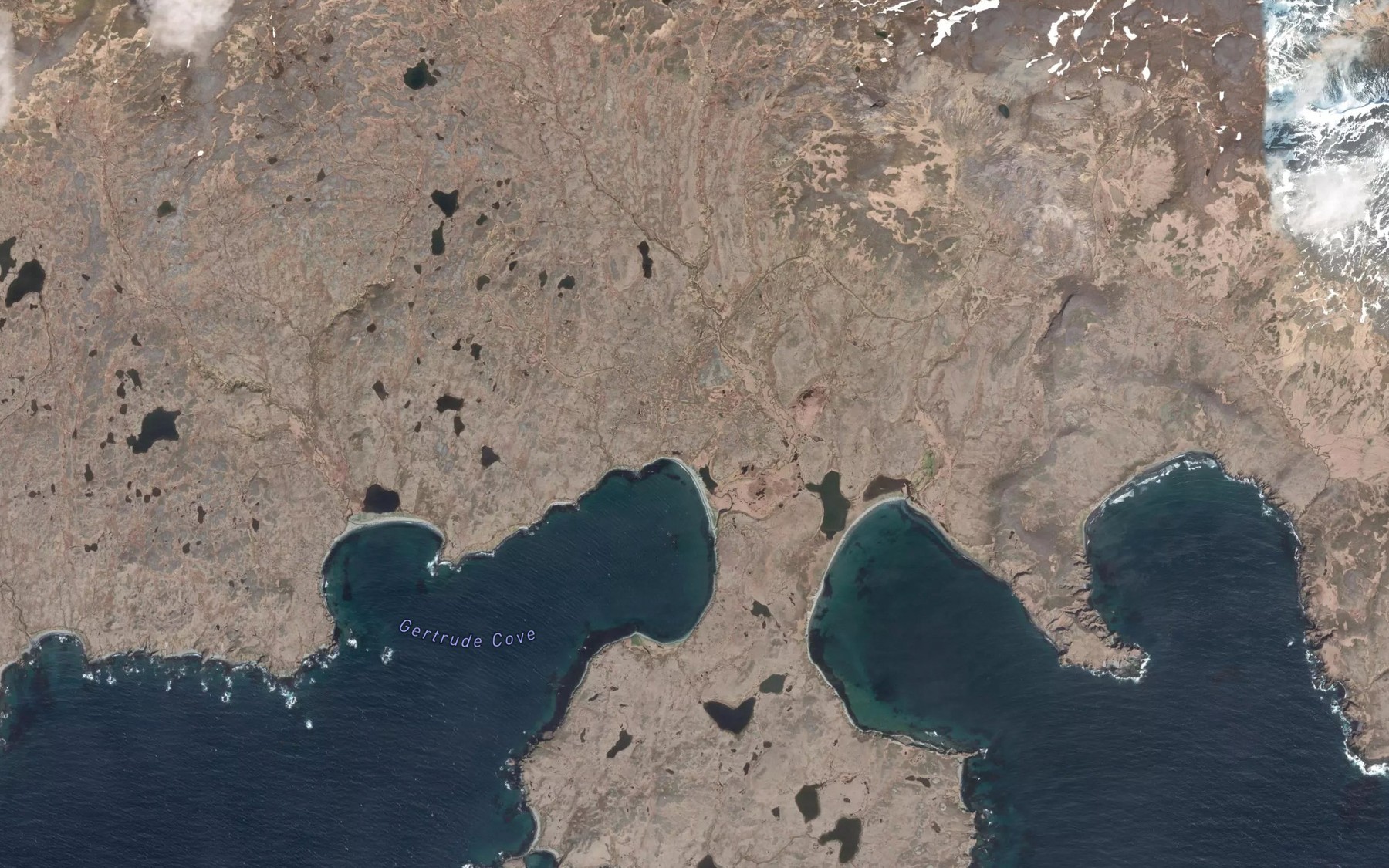 Satellite map of the Lick Creek