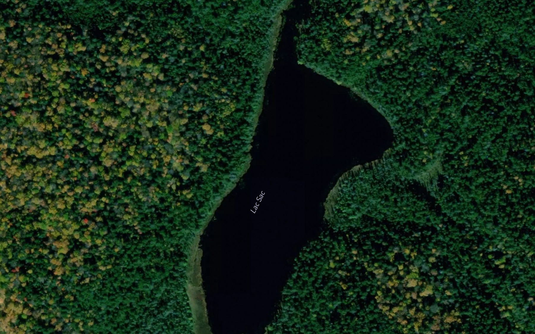 Satellite map of the Lac Sac